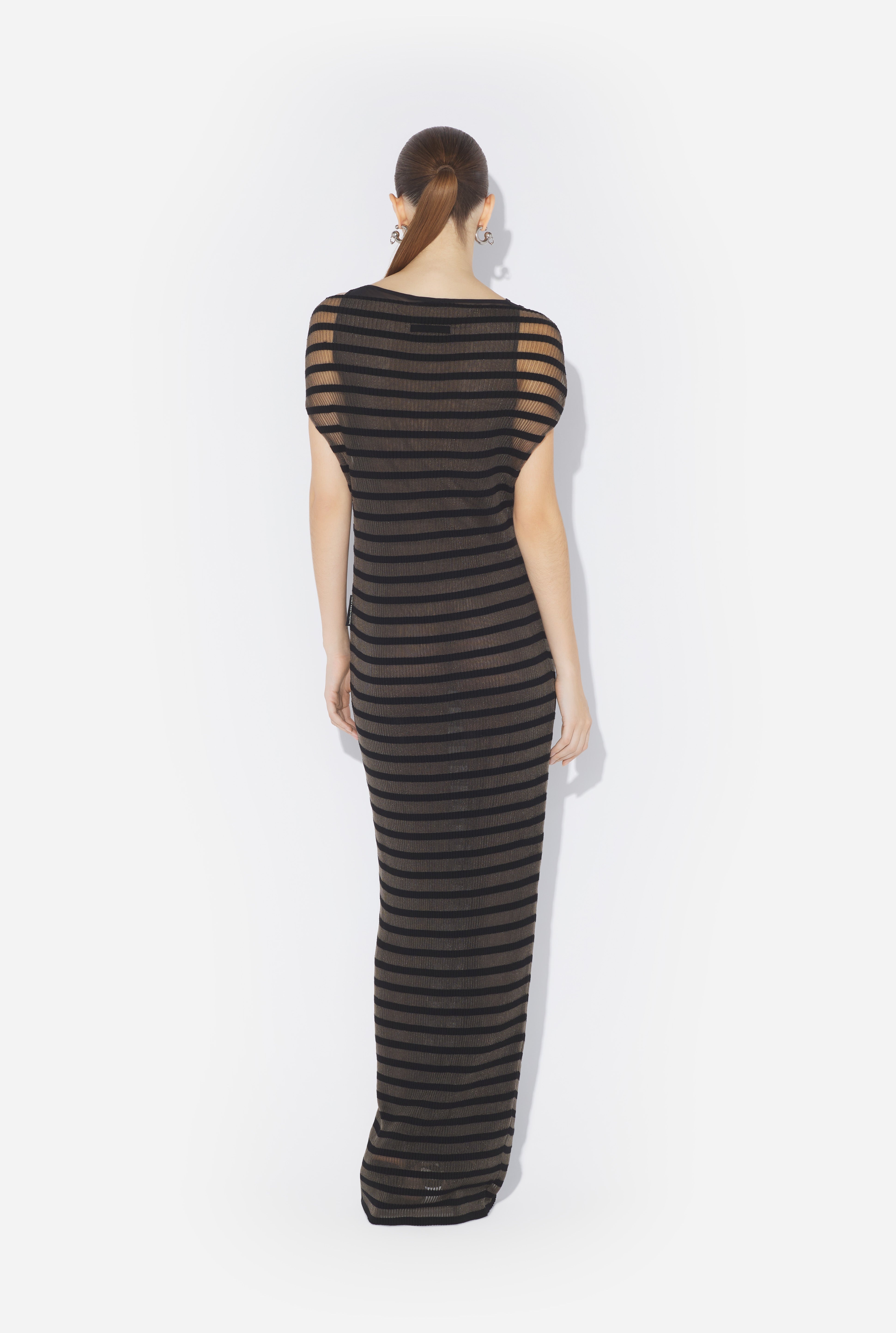 THE MARINIÈRE STRIPED BLACK DRESS - 2