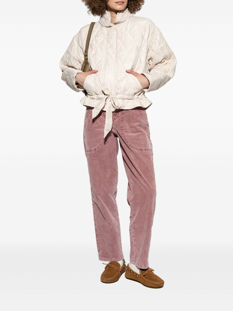 Isabel Marant Étoile Zakiane quilted tie-detail jacket outlook