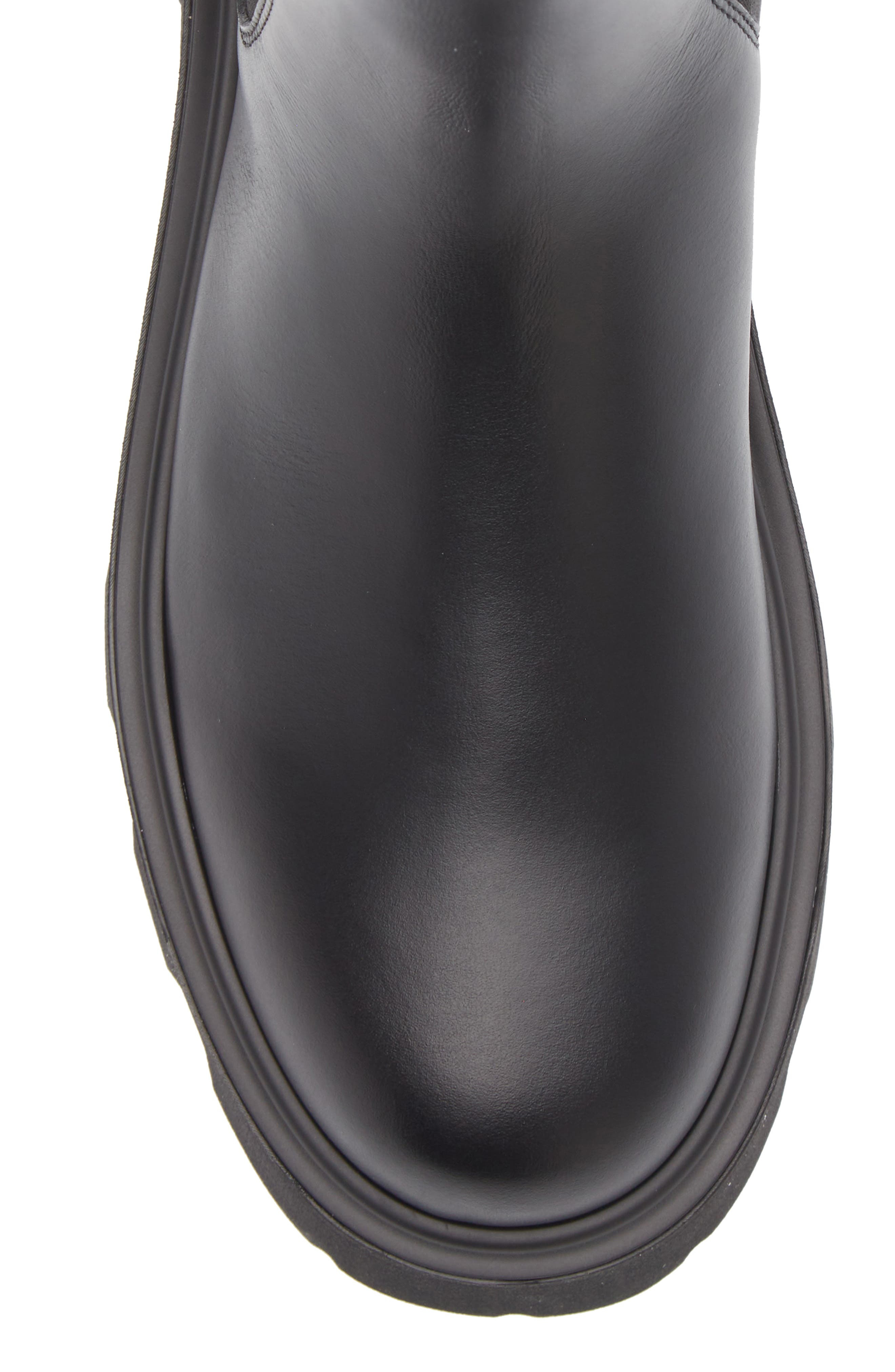 Moncler Aurea Lug Chelsea Boot in Black at Nordstrom - 5