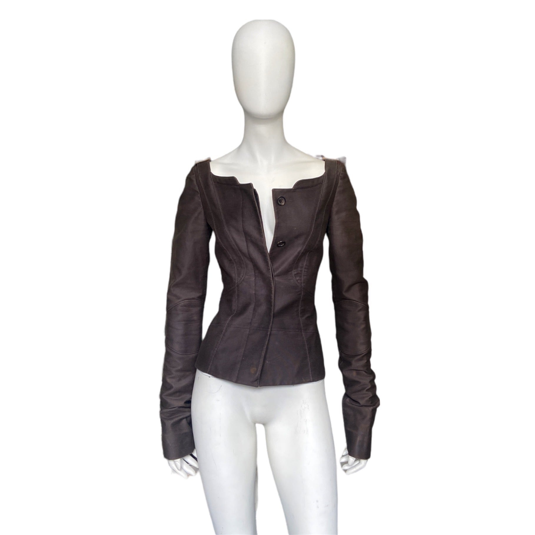 Gucci by Tom ford 2003 off shoulder corset bondage top 42 - 1