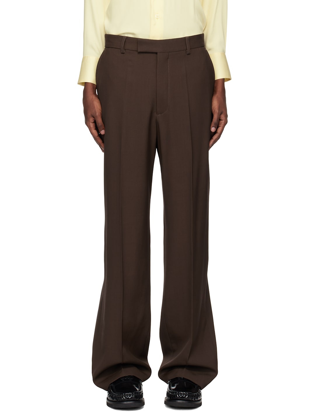 Brown Relaxed Primo Trousers - 1