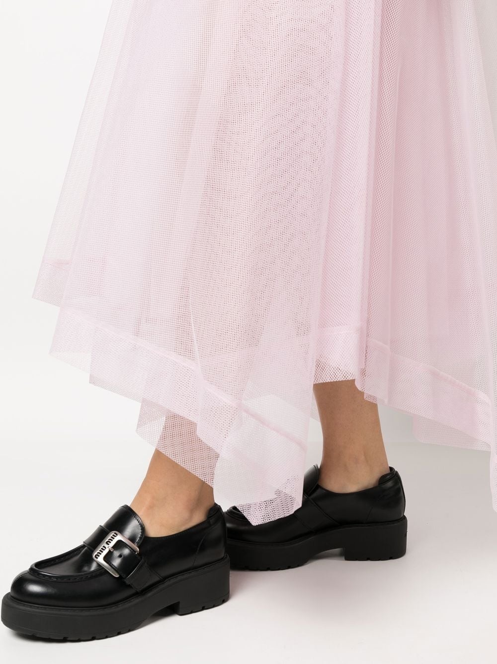 asymmetric-design tiered-skirt - 5