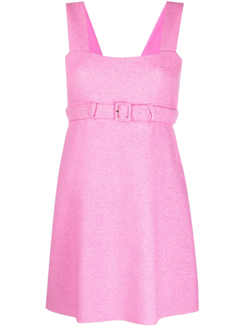 Corsage belted mini dress 1