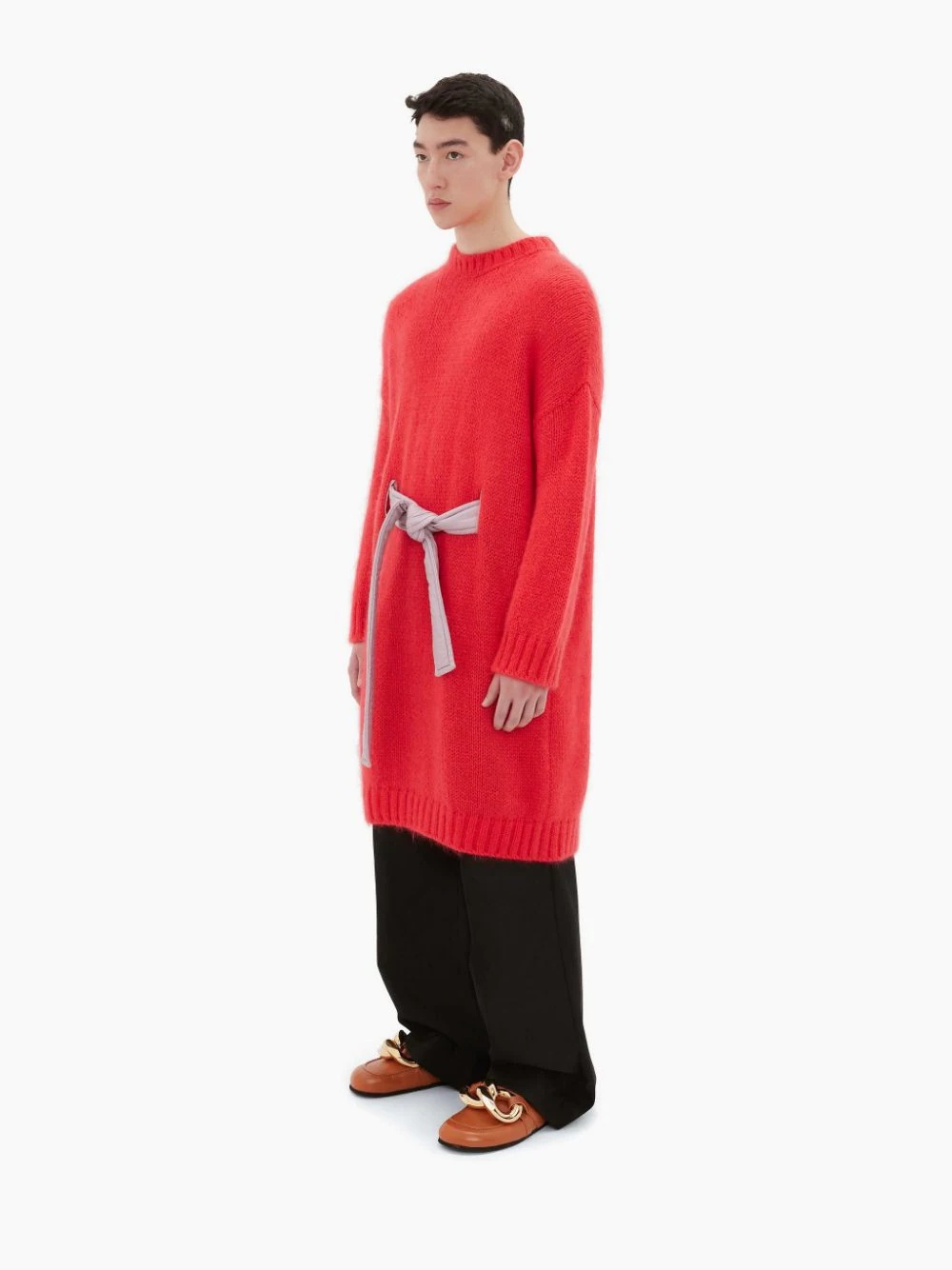 TIED LONG CREWNECK JUMPER - 3