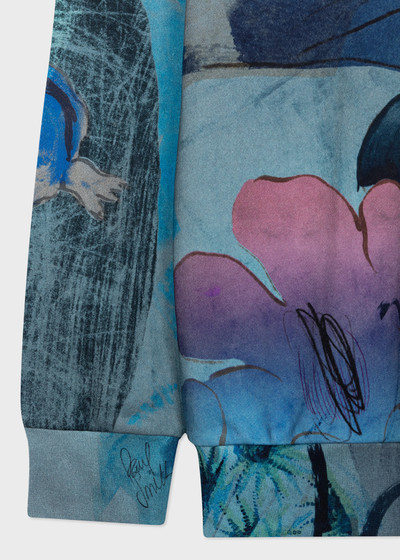 Paul Smith 'Narcissus' Print Cotton Hoodie outlook