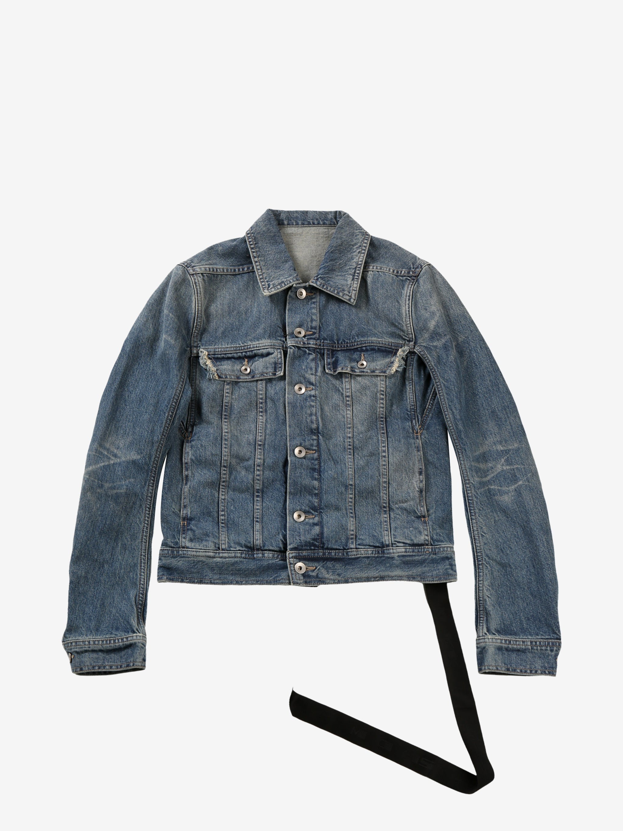 RICK OWENS DRKSHDW - Women Giacca In Denim Trucker Jacket - 4