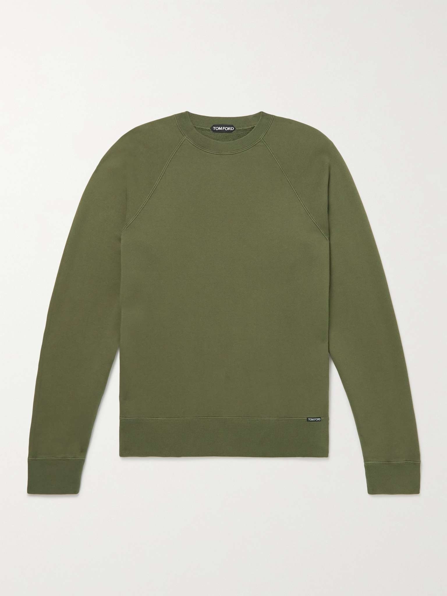 Garment-Dyed Cotton-Jersey Sweatshirt - 1