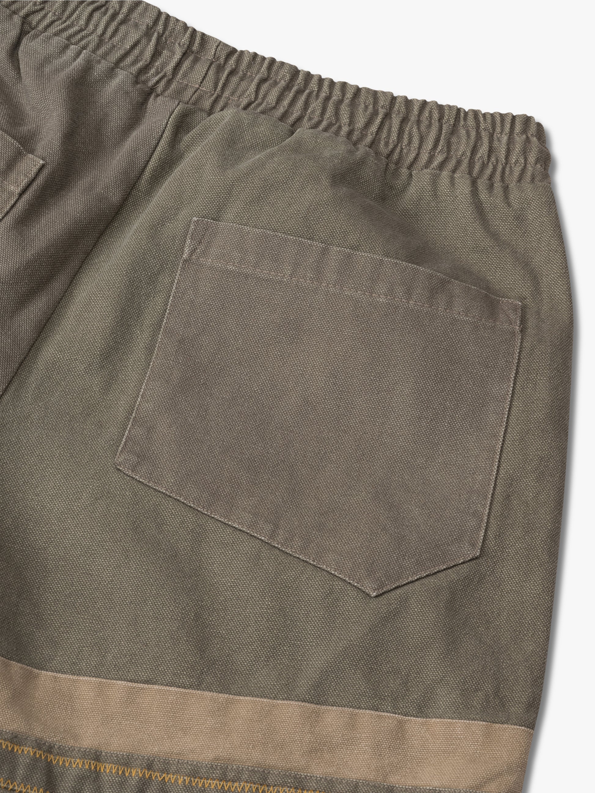 RHUDE EMB. CANVAS LOGO SHORTS - 5