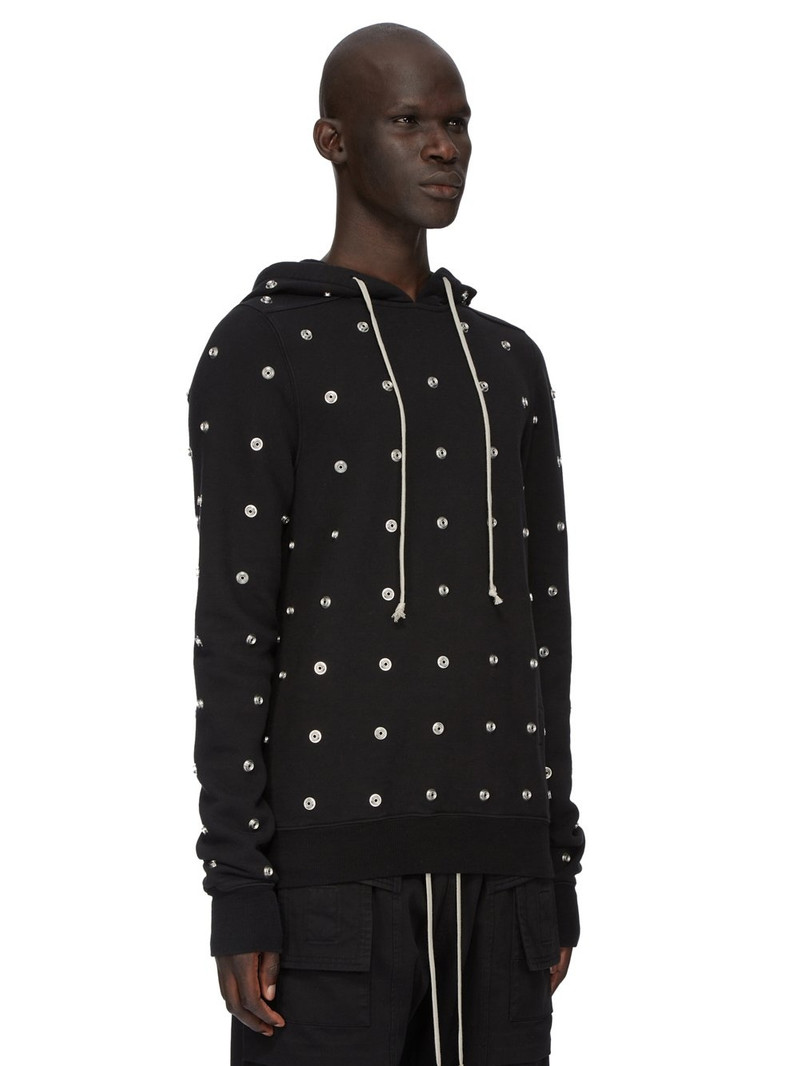 Rick Owens DRKSHDW Granbury cotton hoodie outlook