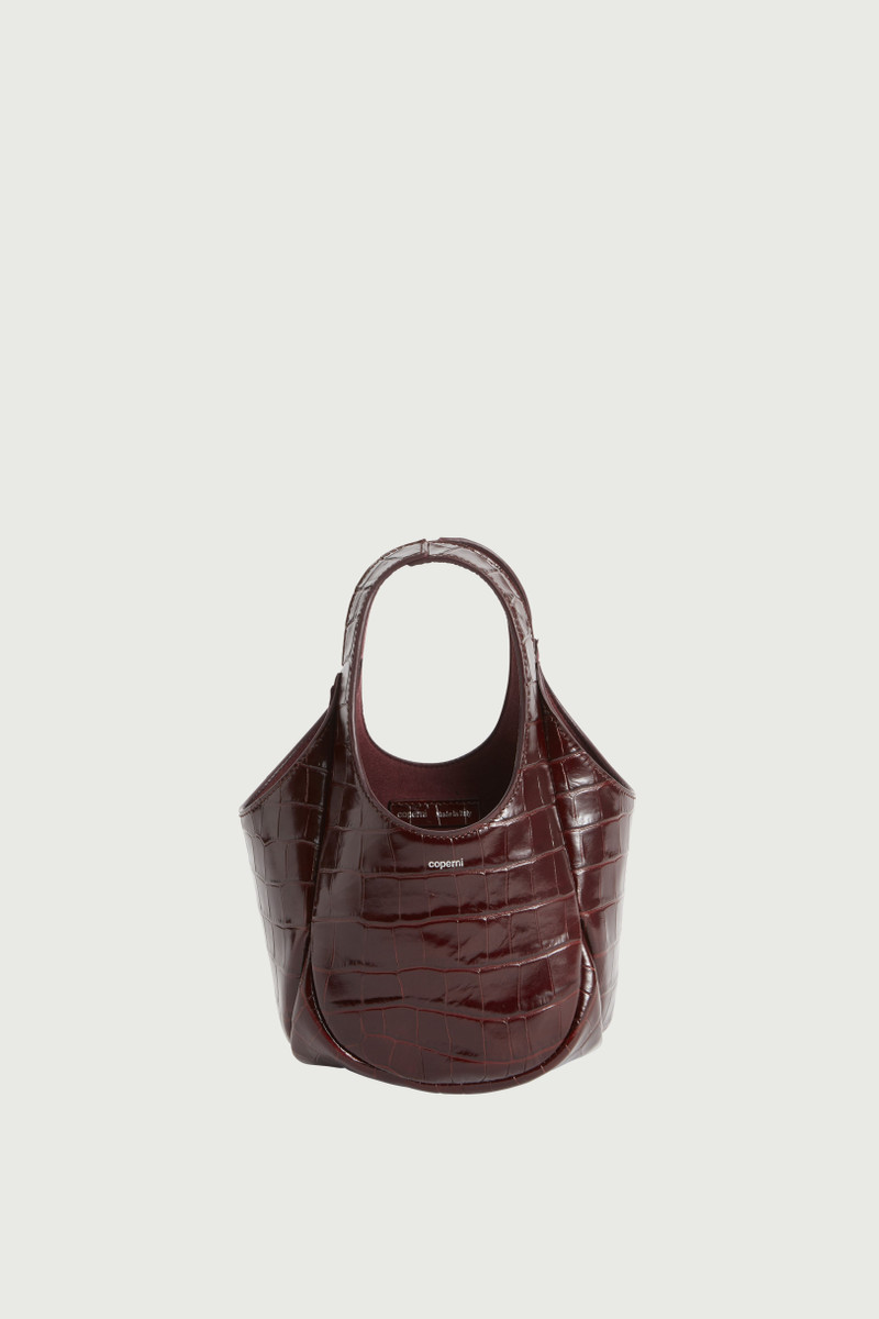 Croco Mini Bucket Swipe Bag 1