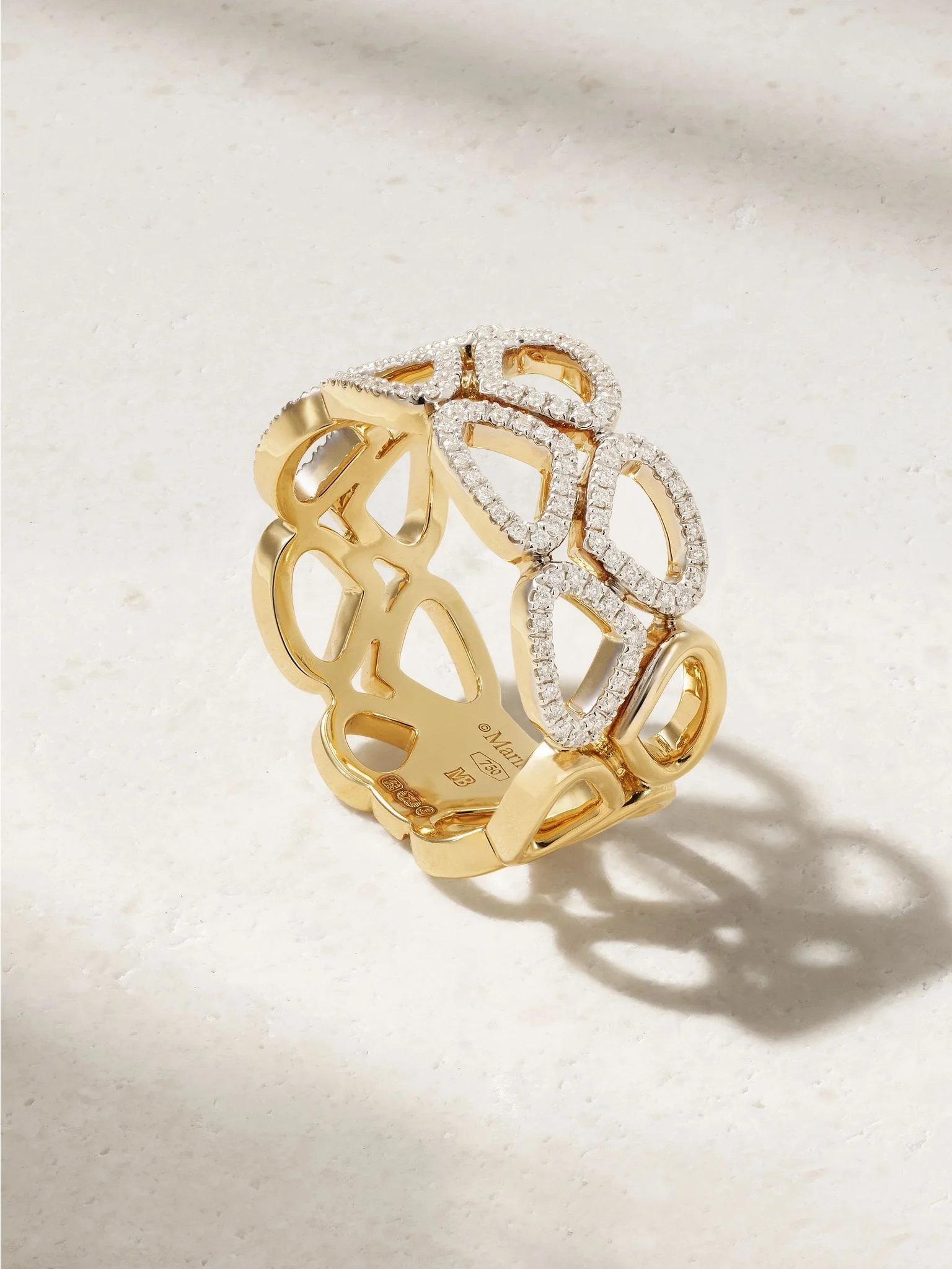 Trina 18-karat gold diamond ring Gold - 1