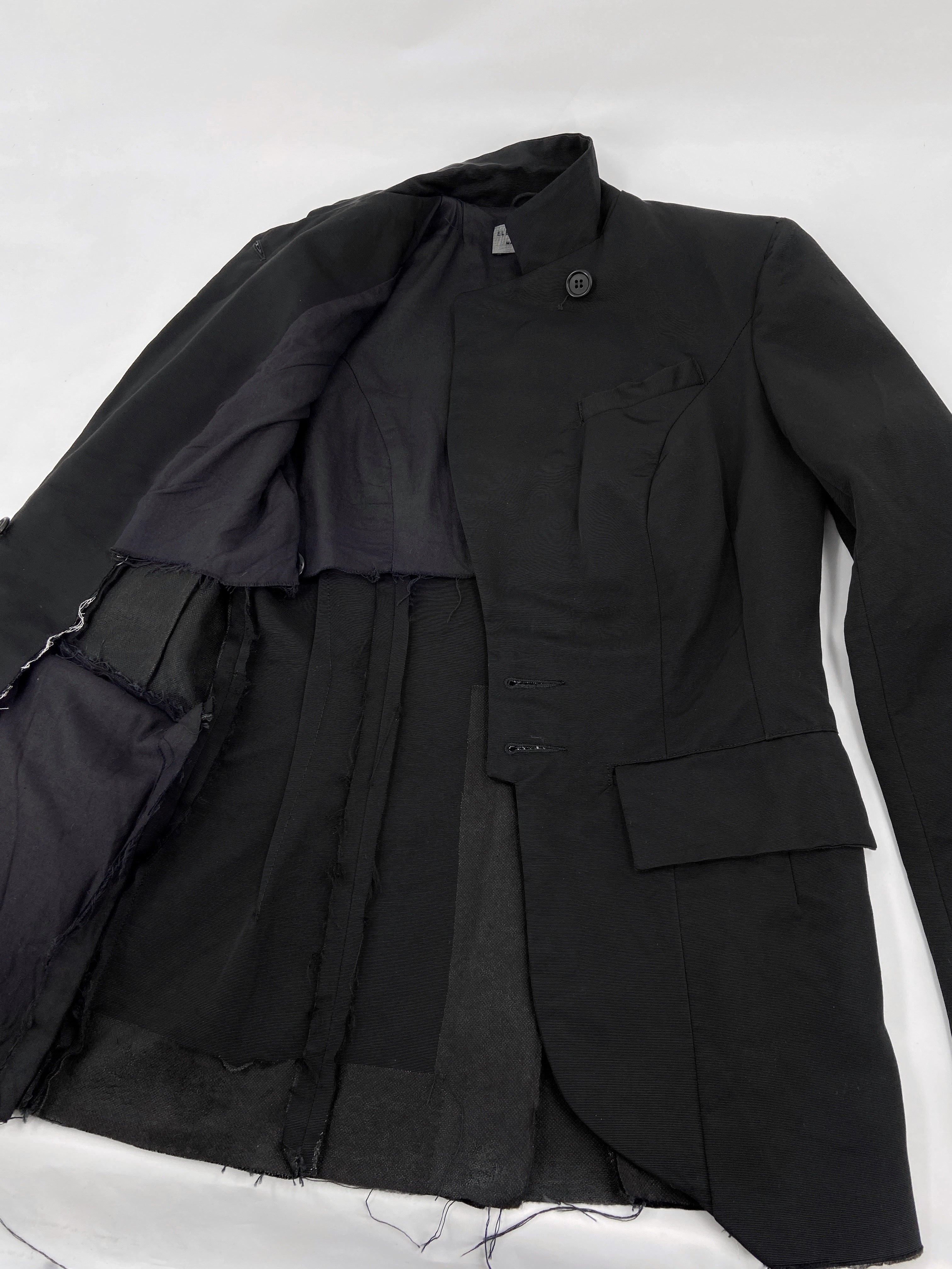 zOthers - BWNT Elena Dawson 2014 Black Classic Silk Blazer XS - 16
