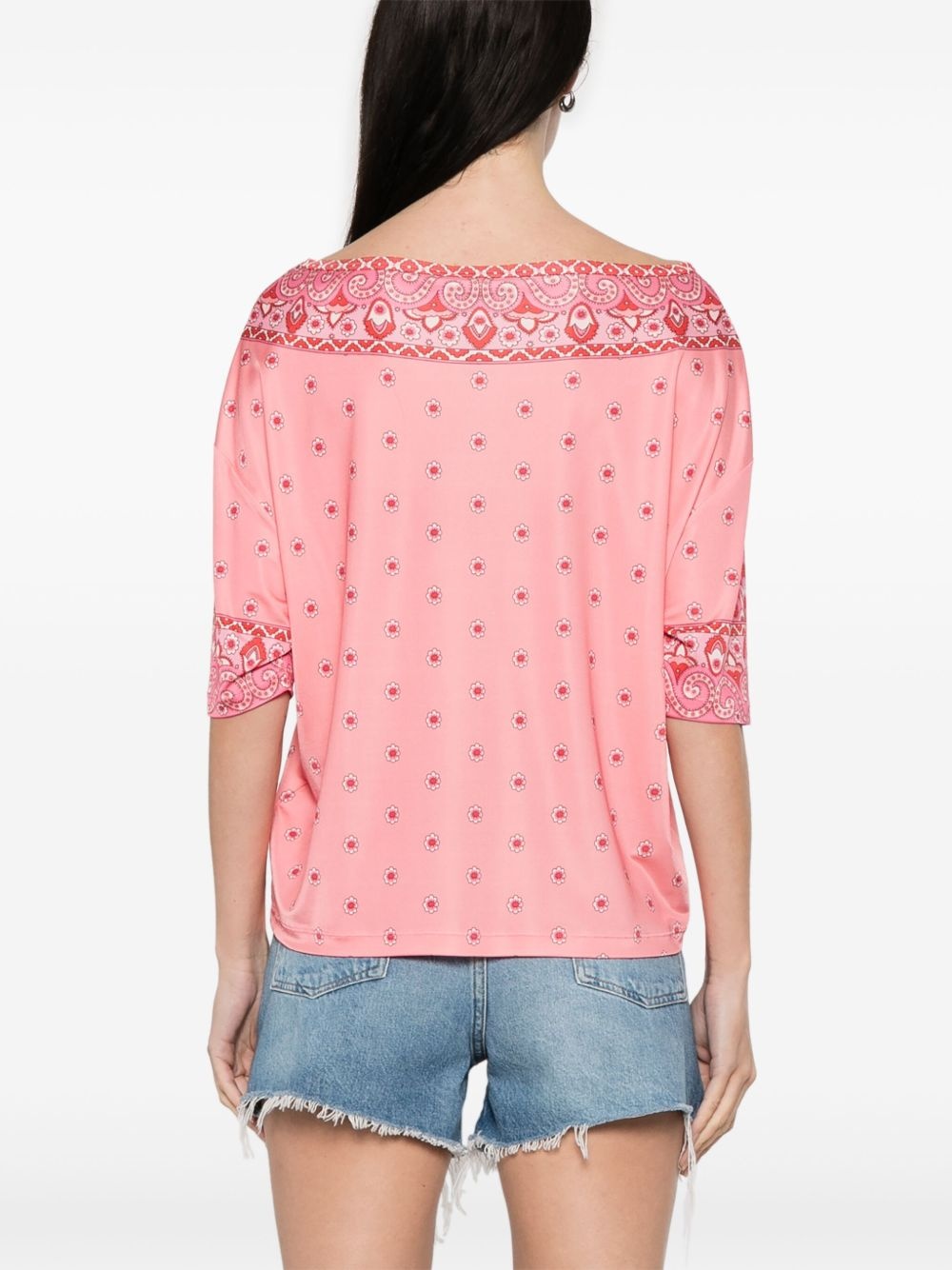 paisley-print blouse - 4