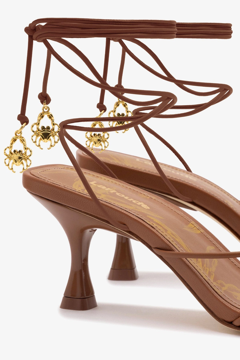 Nadia Sandal In Caramel Leather 4