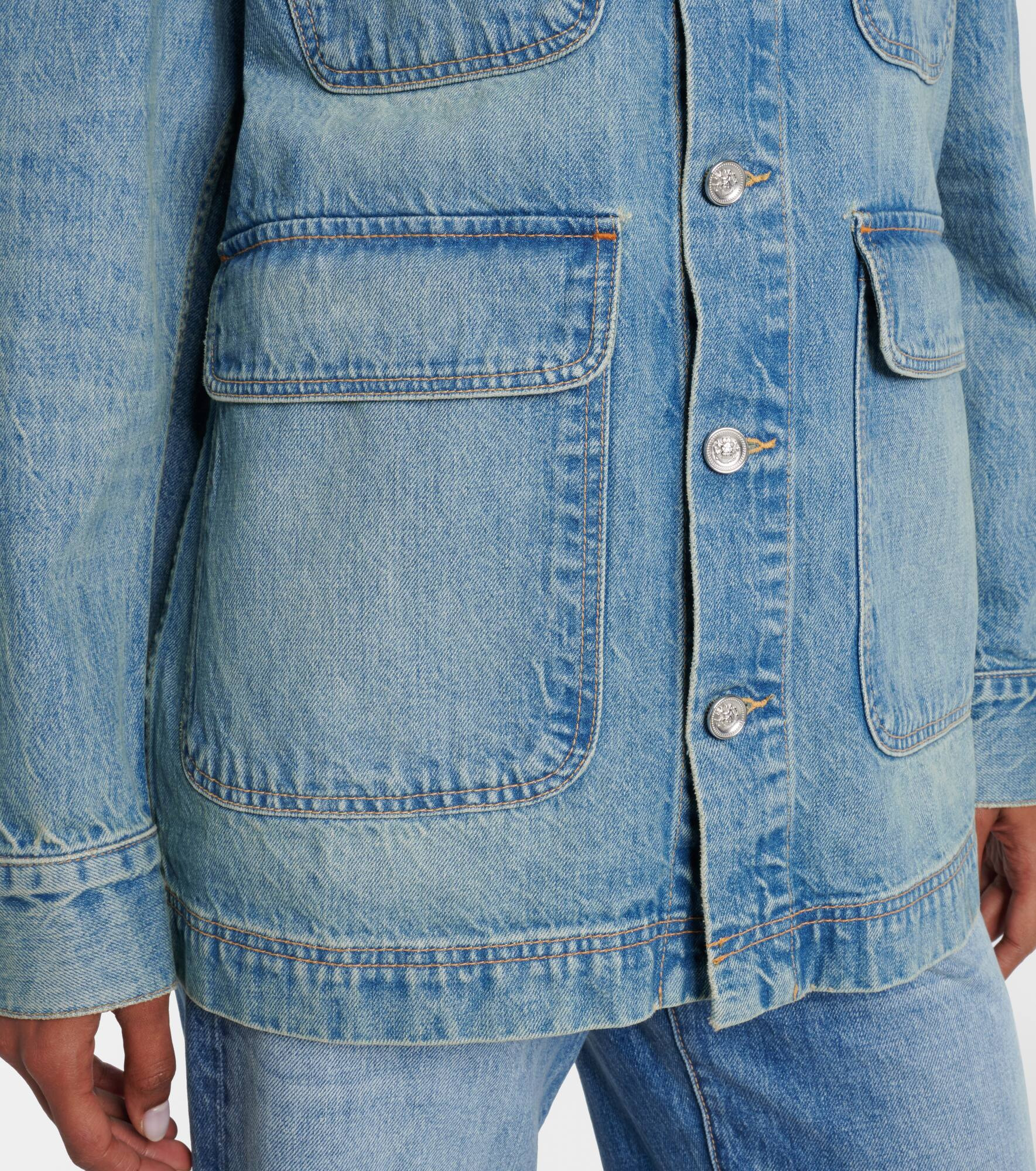 Hayden corduroy-trimmed denim jacket - 5