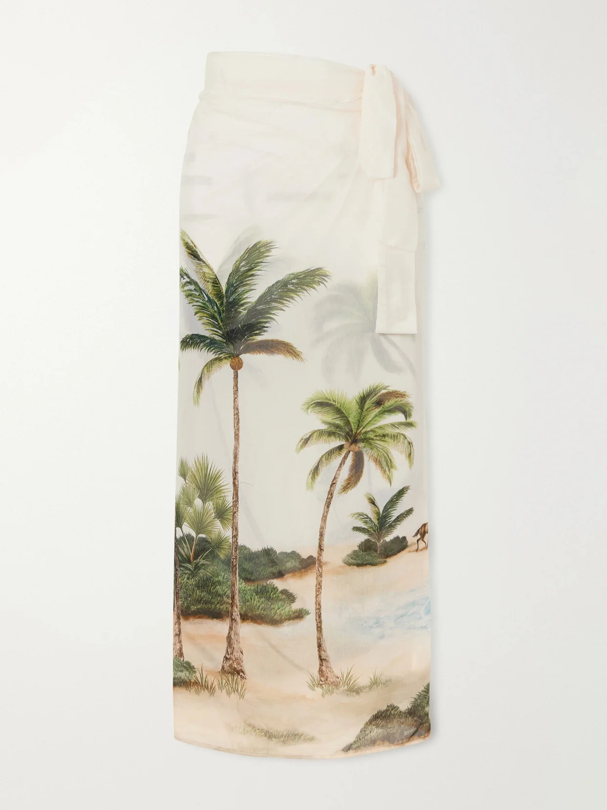 Lavanda Arena Cotton And Silk Blend Pareo - 1