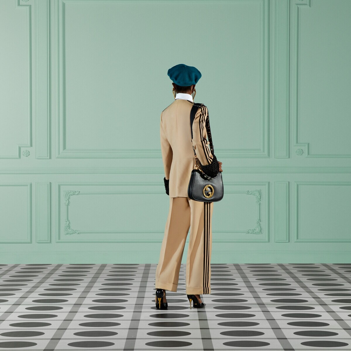 FLUID DRILL PANTS x ADIDAS ベージュ 46 GUCCI FLUID DRILL PANTS x ADIDAS ベージュ 46 GUCCI