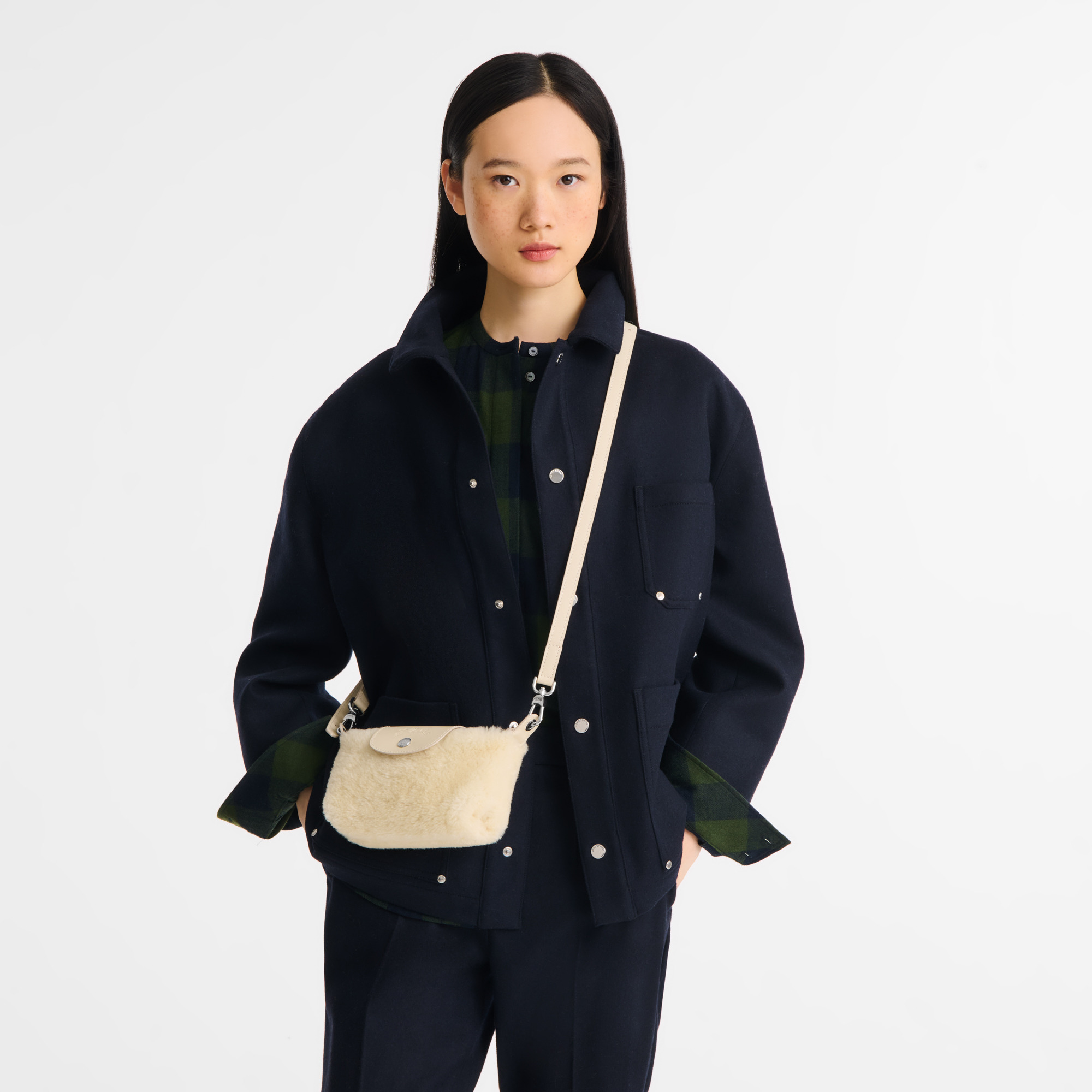 Le Pliage Xtra XS Pouch Ecru - Leather - 2