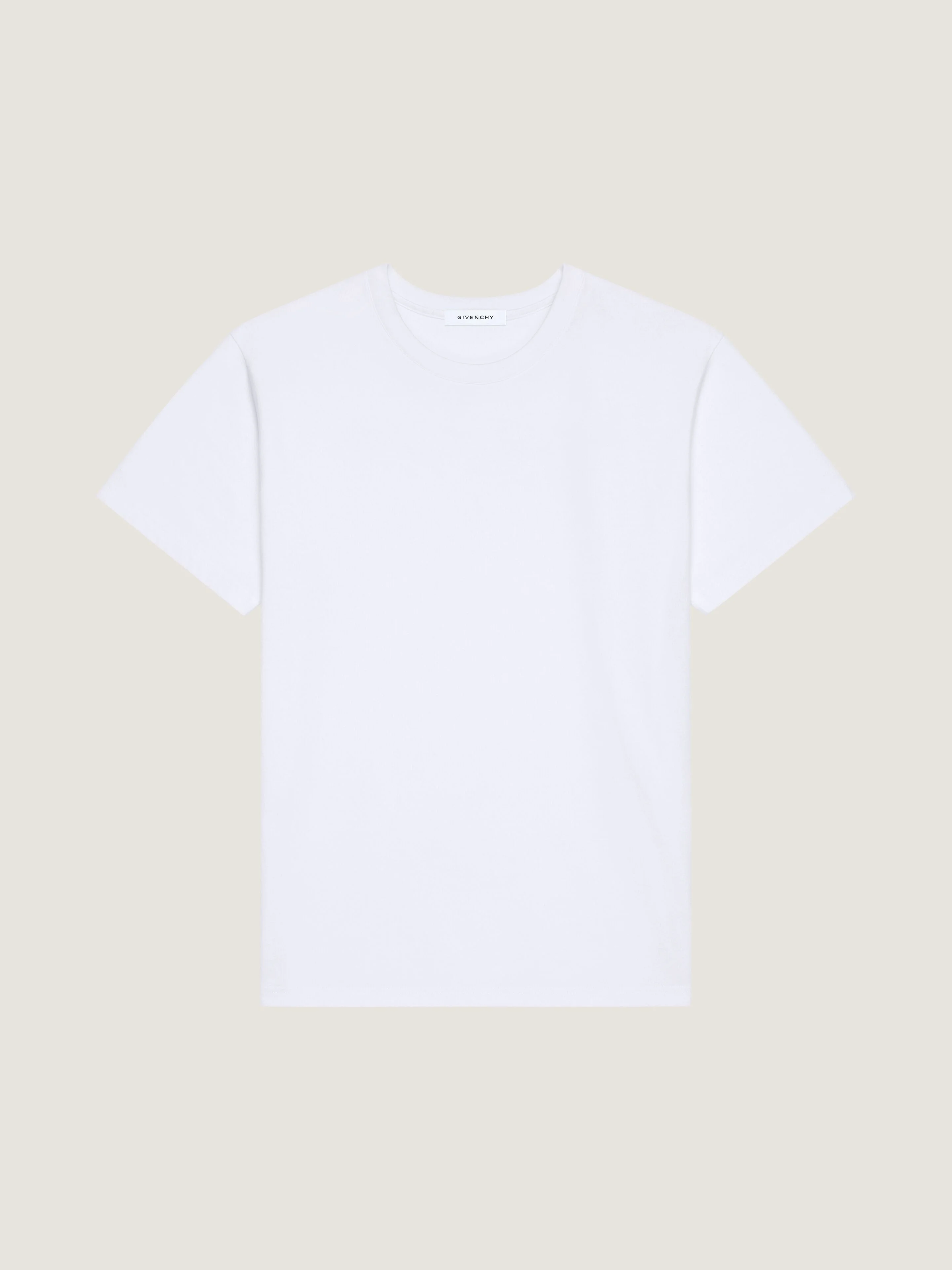 T-SHIRT IN COTTON WITH GIVENCHY STAMP PRINT - 1