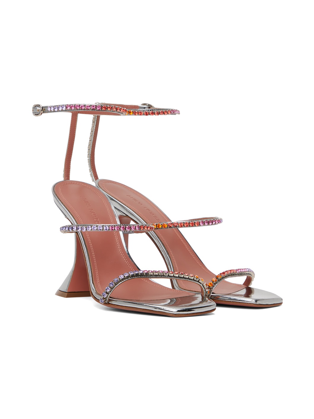 Silver Gilda Heeled Sandals - 4