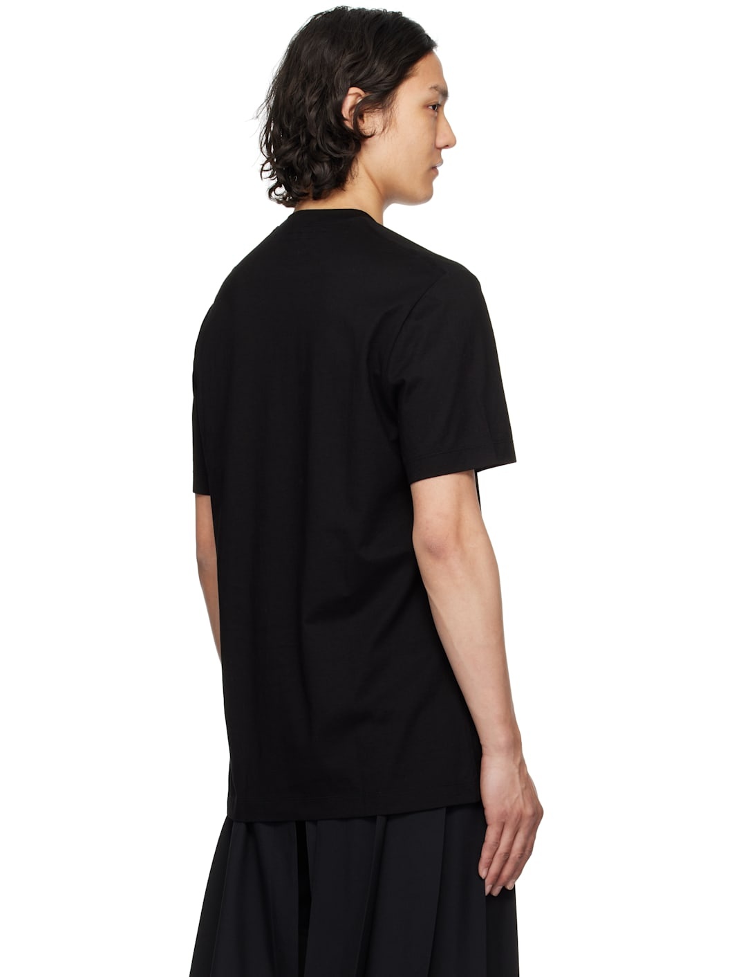 Black Cotton SZ Jersey T-shirt - 3