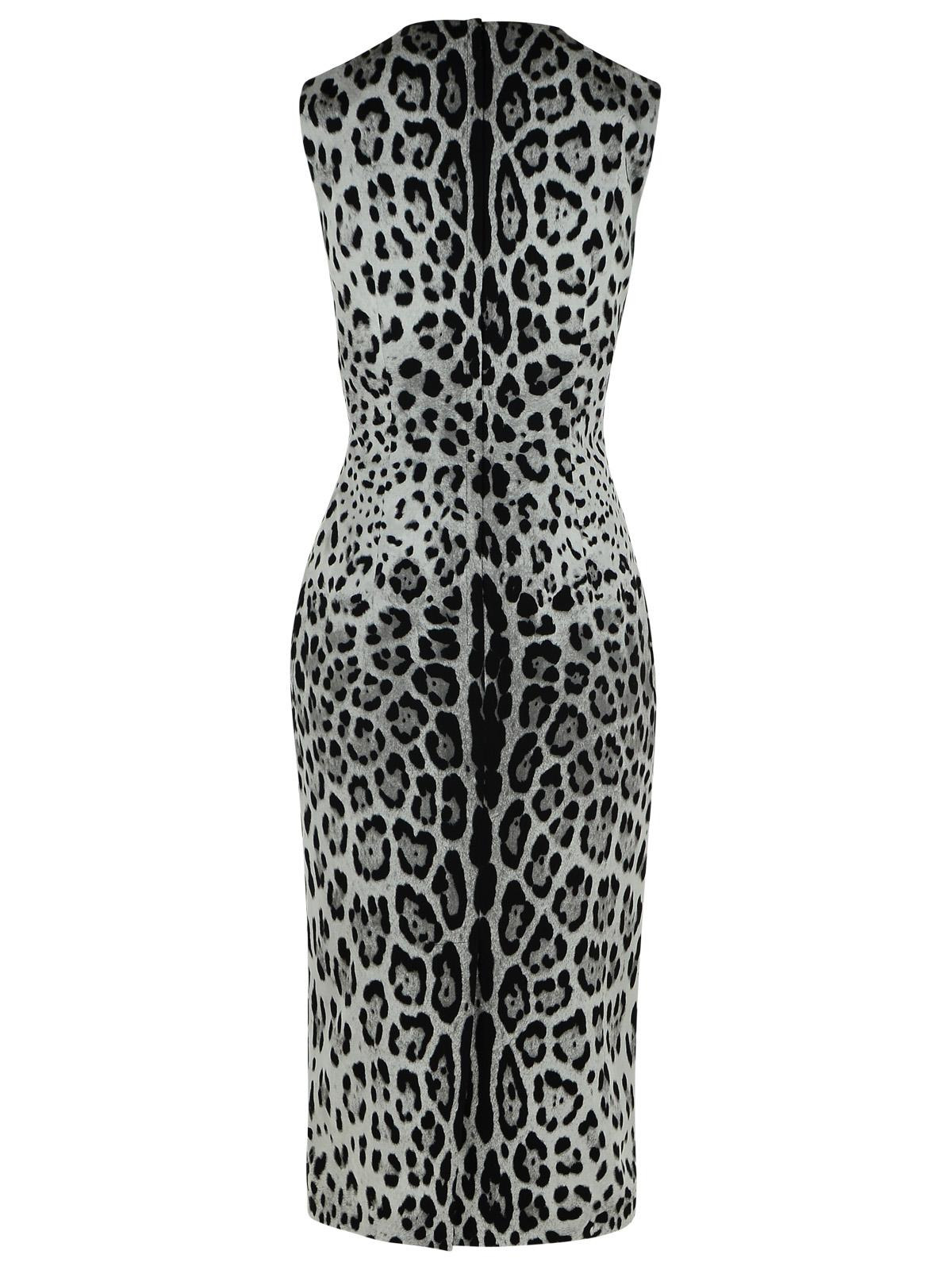 Dolce & Gabbana 'Animalier' Black Silk Dress Women - 3