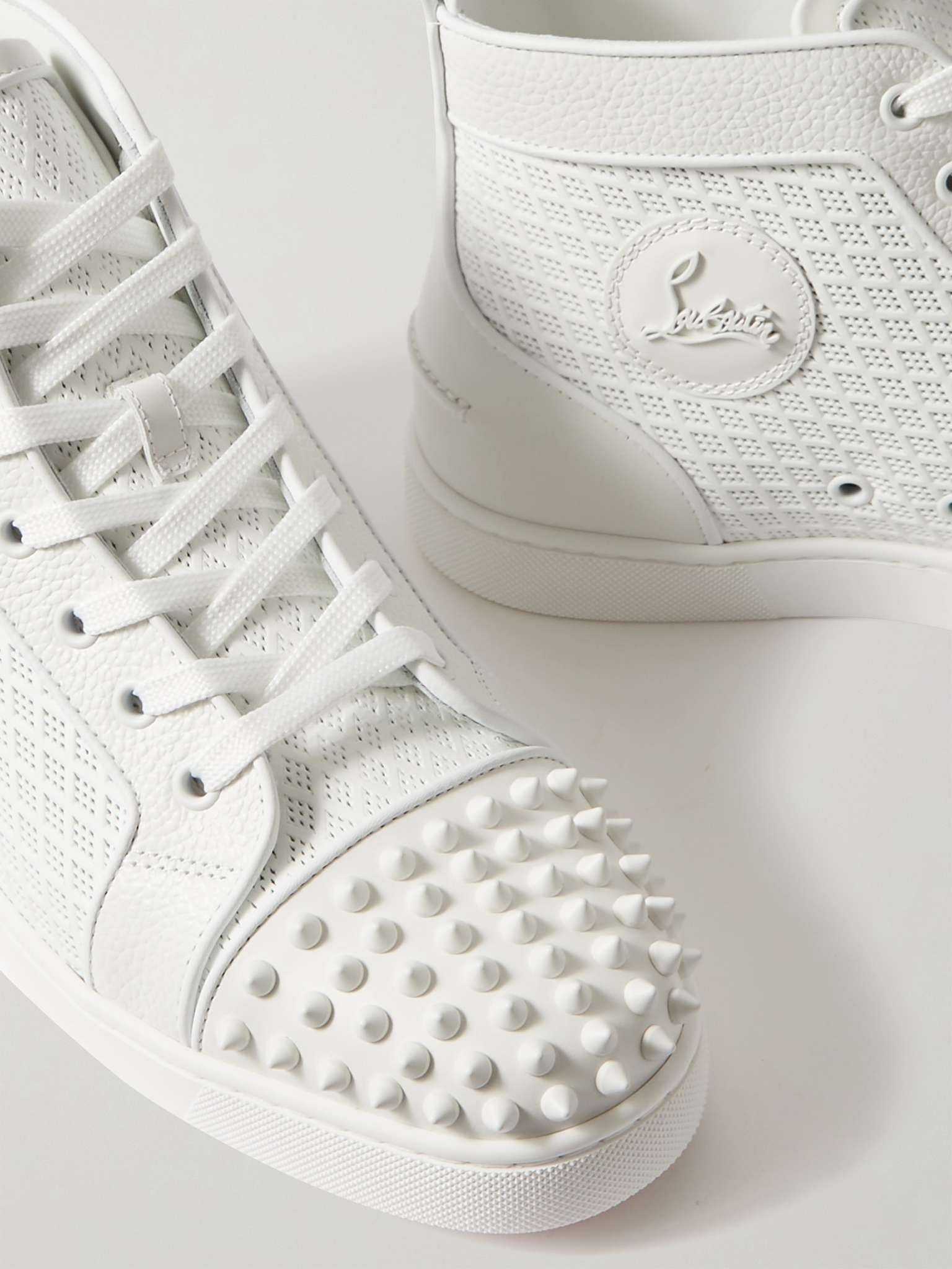 Christian louboutin white high tops on sale