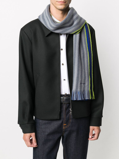 Paul Smith striped wool scarf outlook