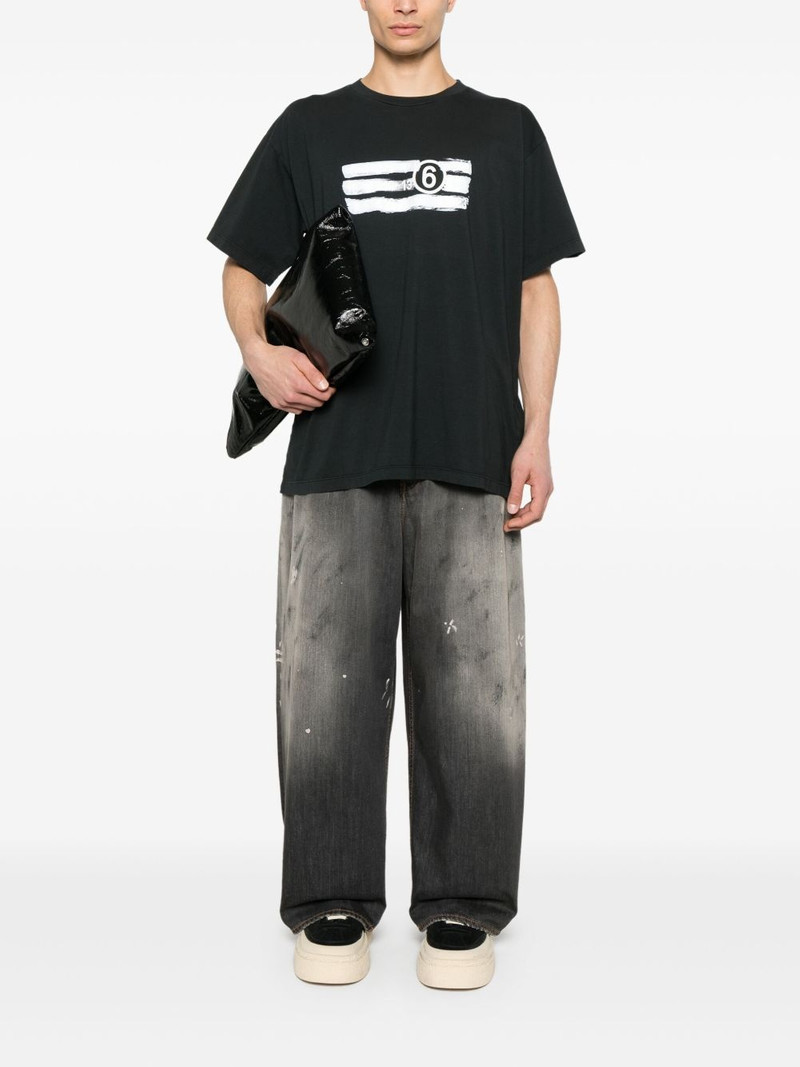 MM6 Maison Margiela numbers-print T-shirt outlook
