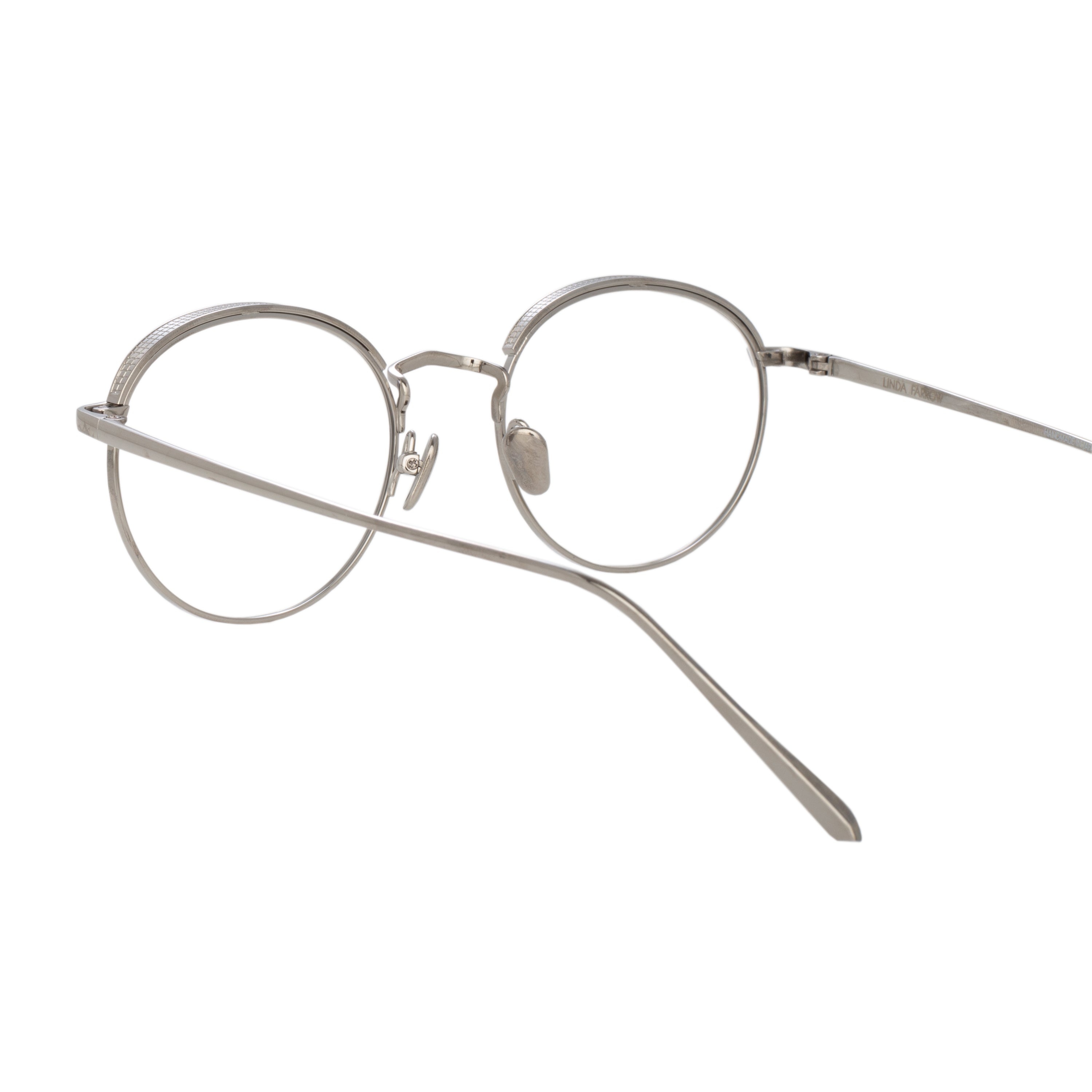 THE MARLON | OVAL OPTICAL FRAME IN WHITE GOLD (C6) - 6