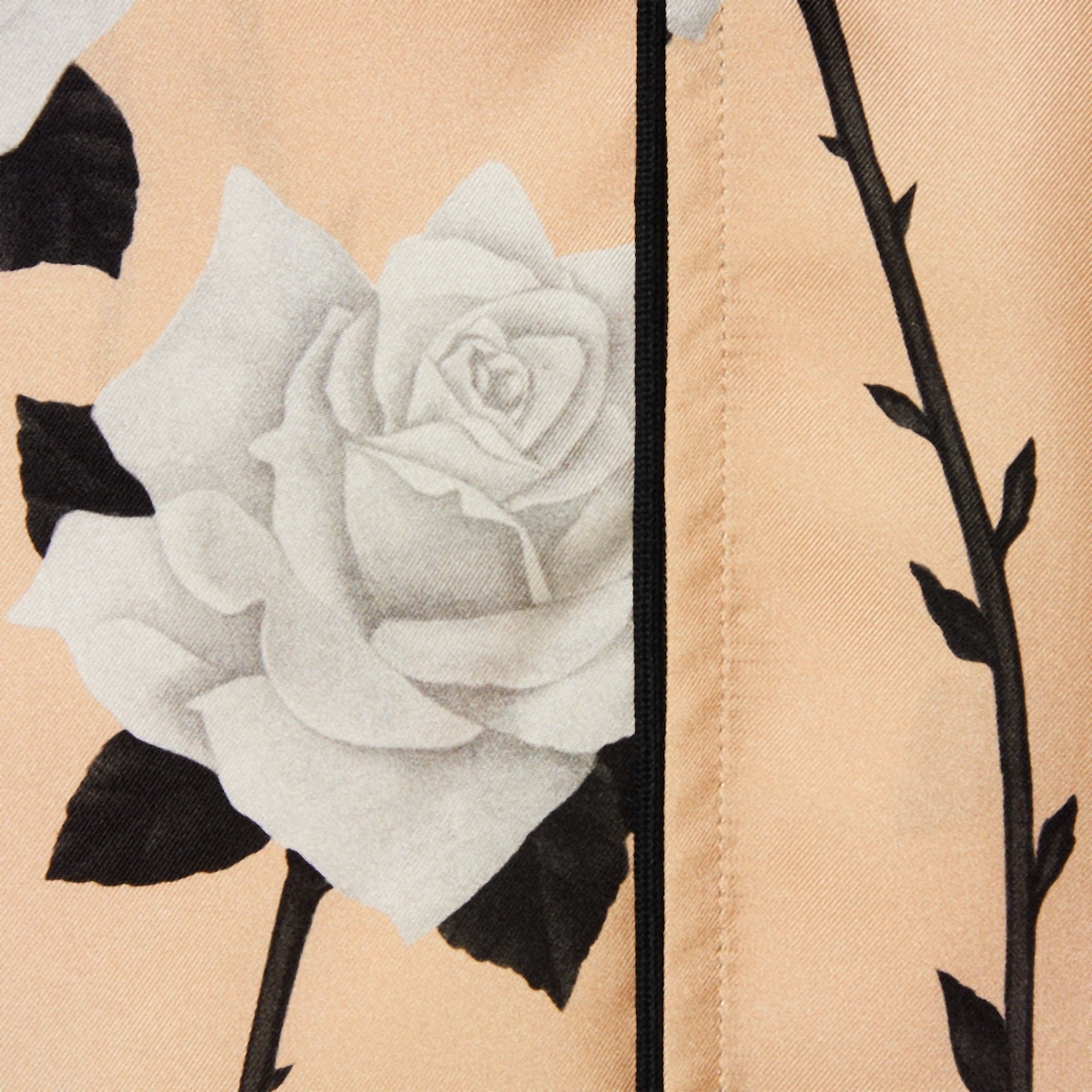 Floral print silk twill pant - 7