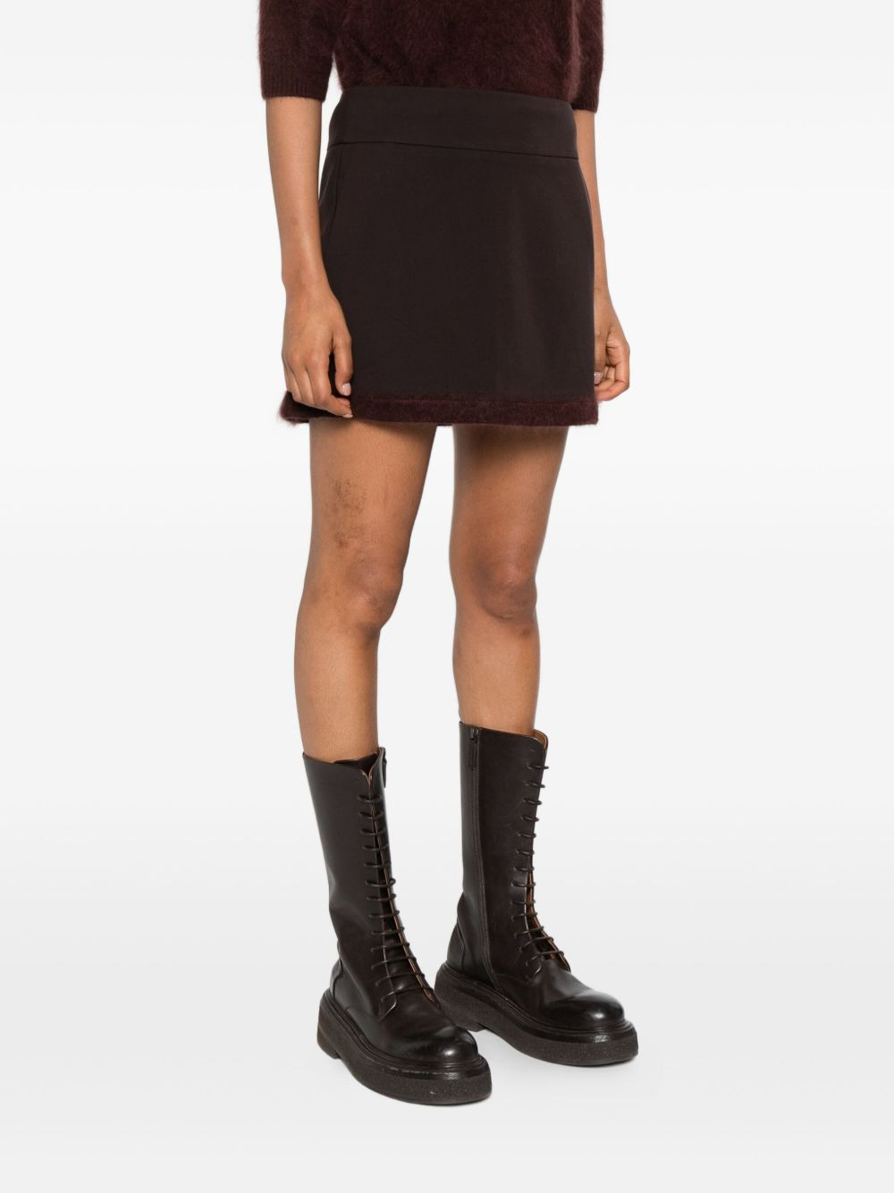 milano-stitch trim mini skirt - 3