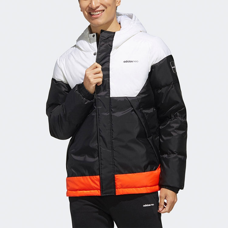 adidas neo protection against cold Stay Warm hooded down Jacket White EI4426 - 3