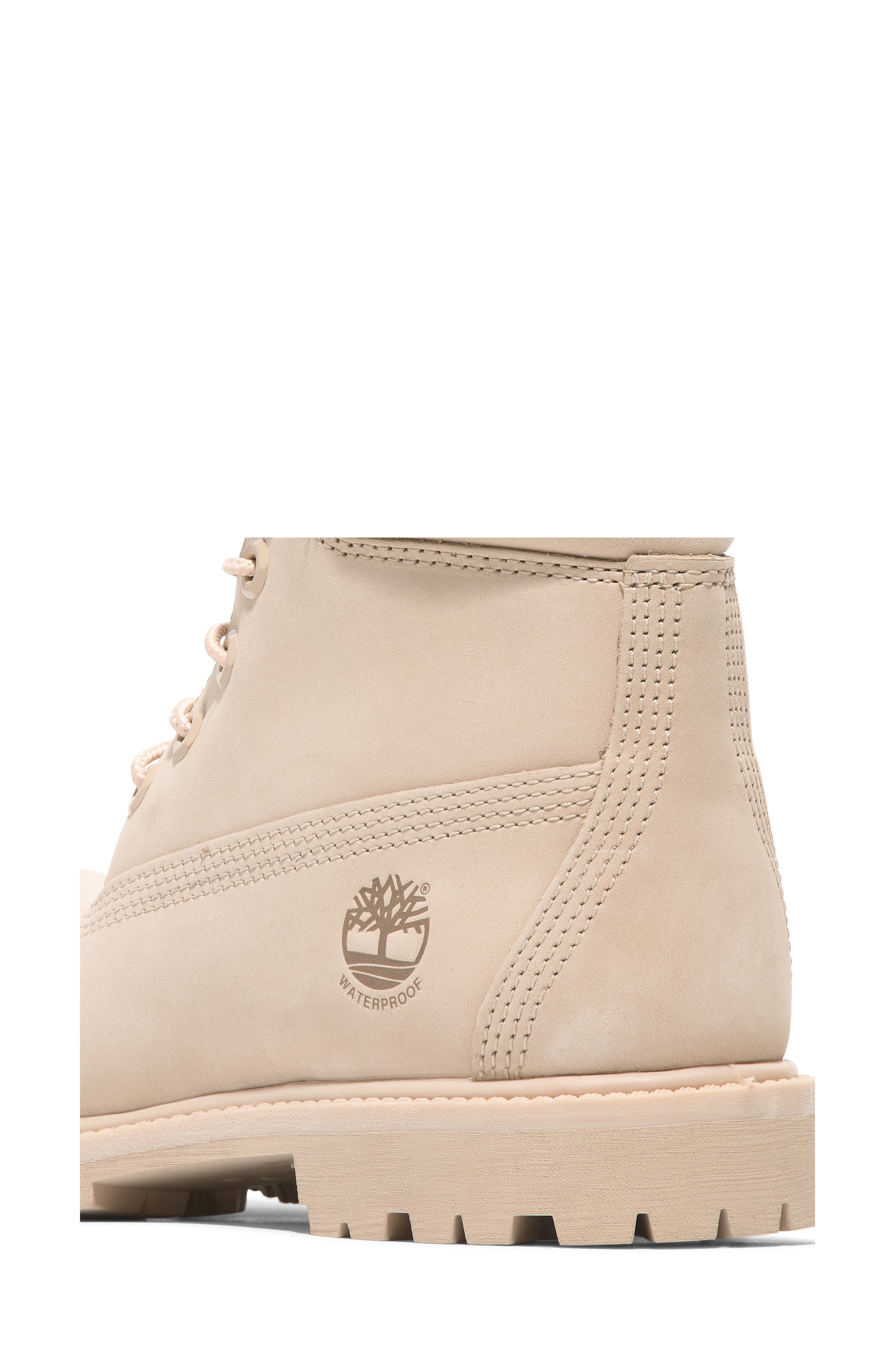Timberland Premium Waterproof Boot in Light Beige Nubuck at Nordstrom - 6
