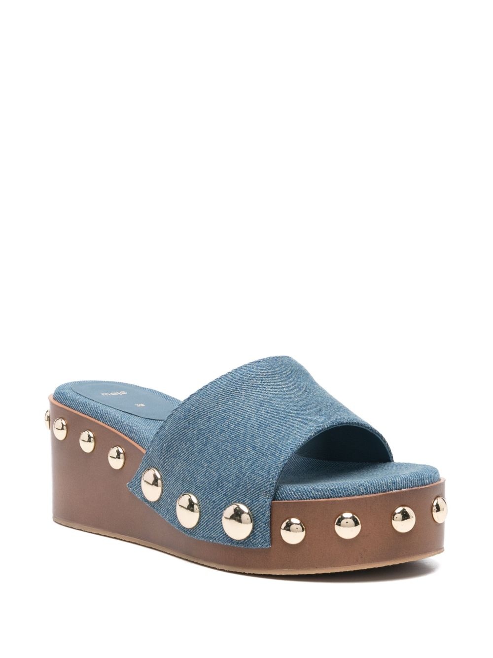 65mm denim sandals - 2