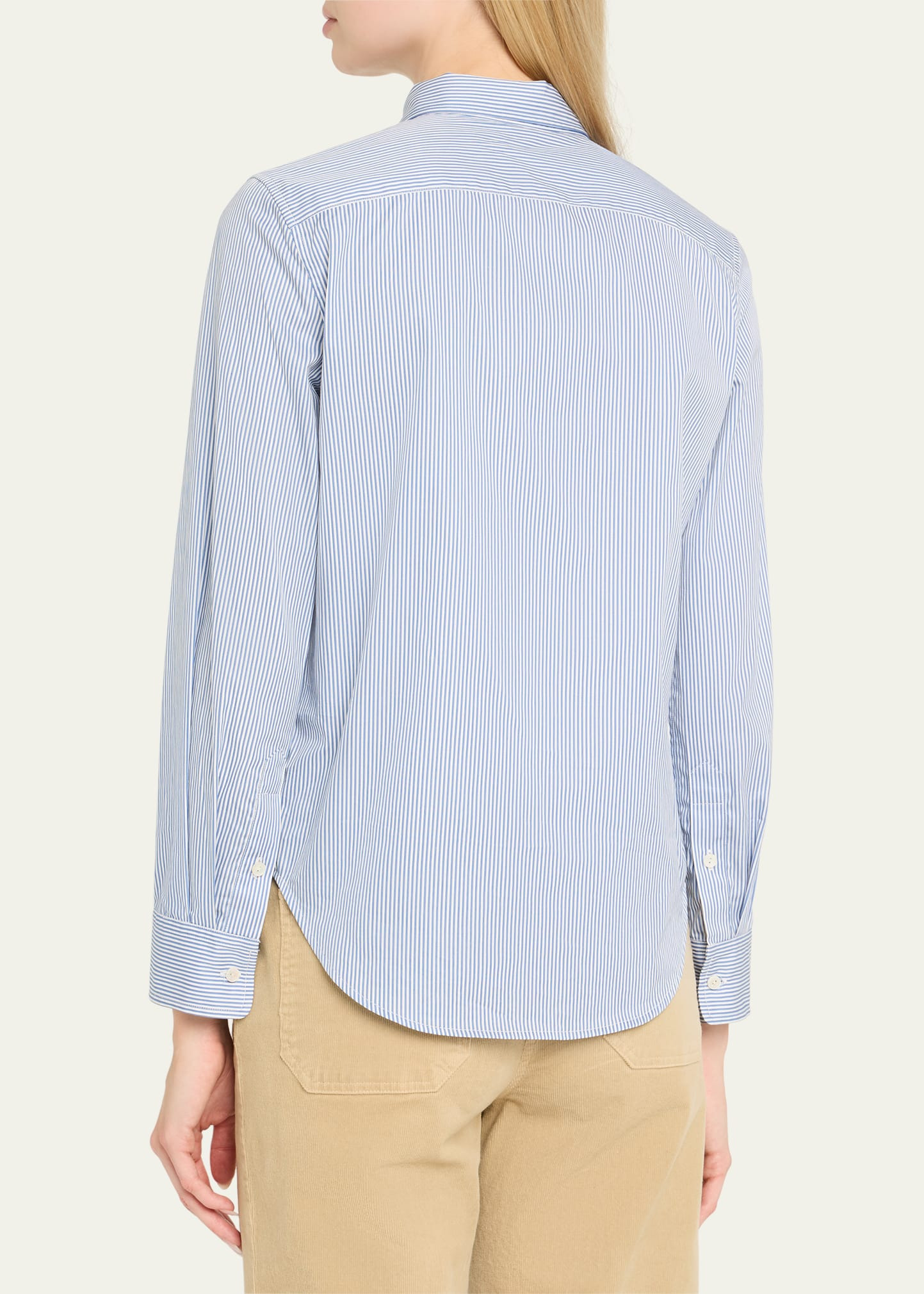 Dyllan Striped Shrunken Button-Down Shirt - 3