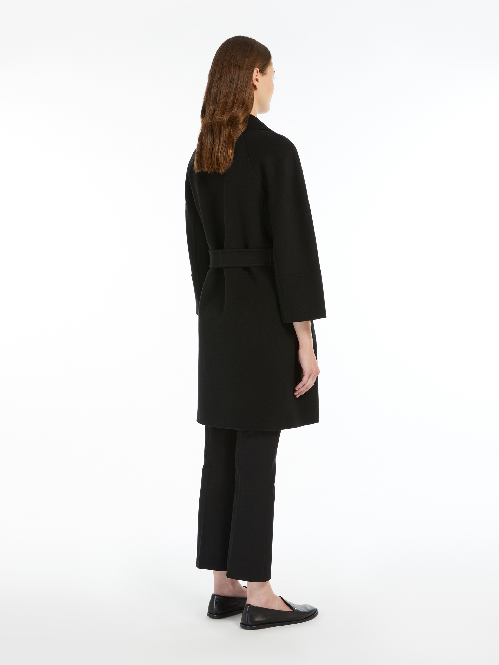 ARONA Short double-faced wool coat - 4