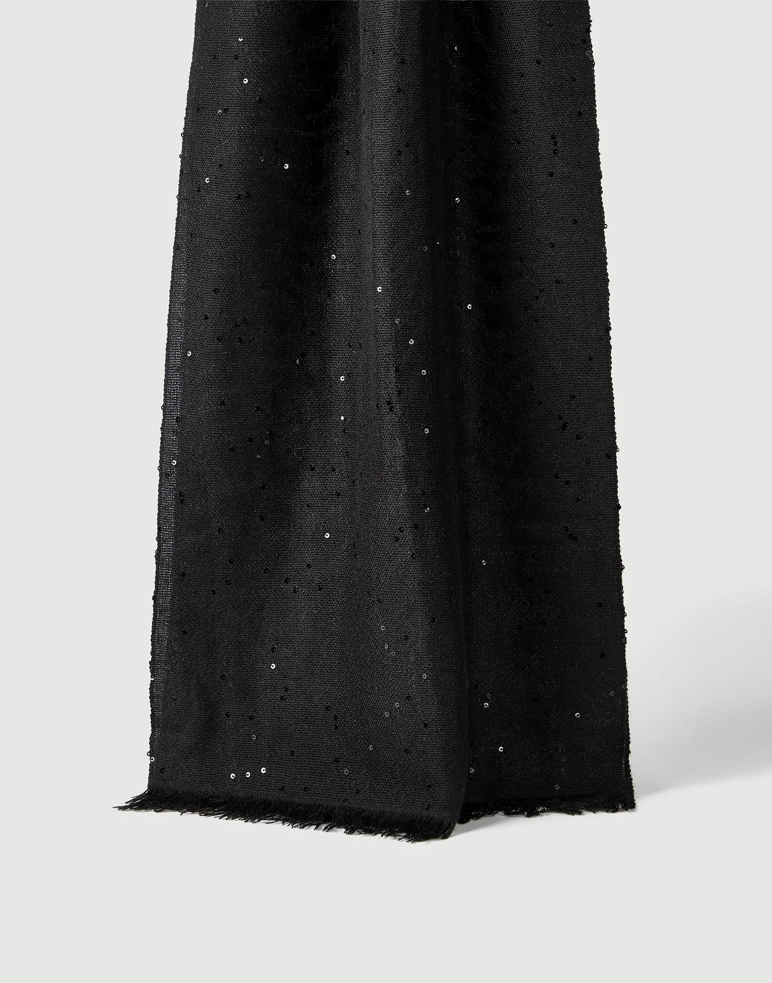 Cashmere and silk diamond yarn scarf - 1