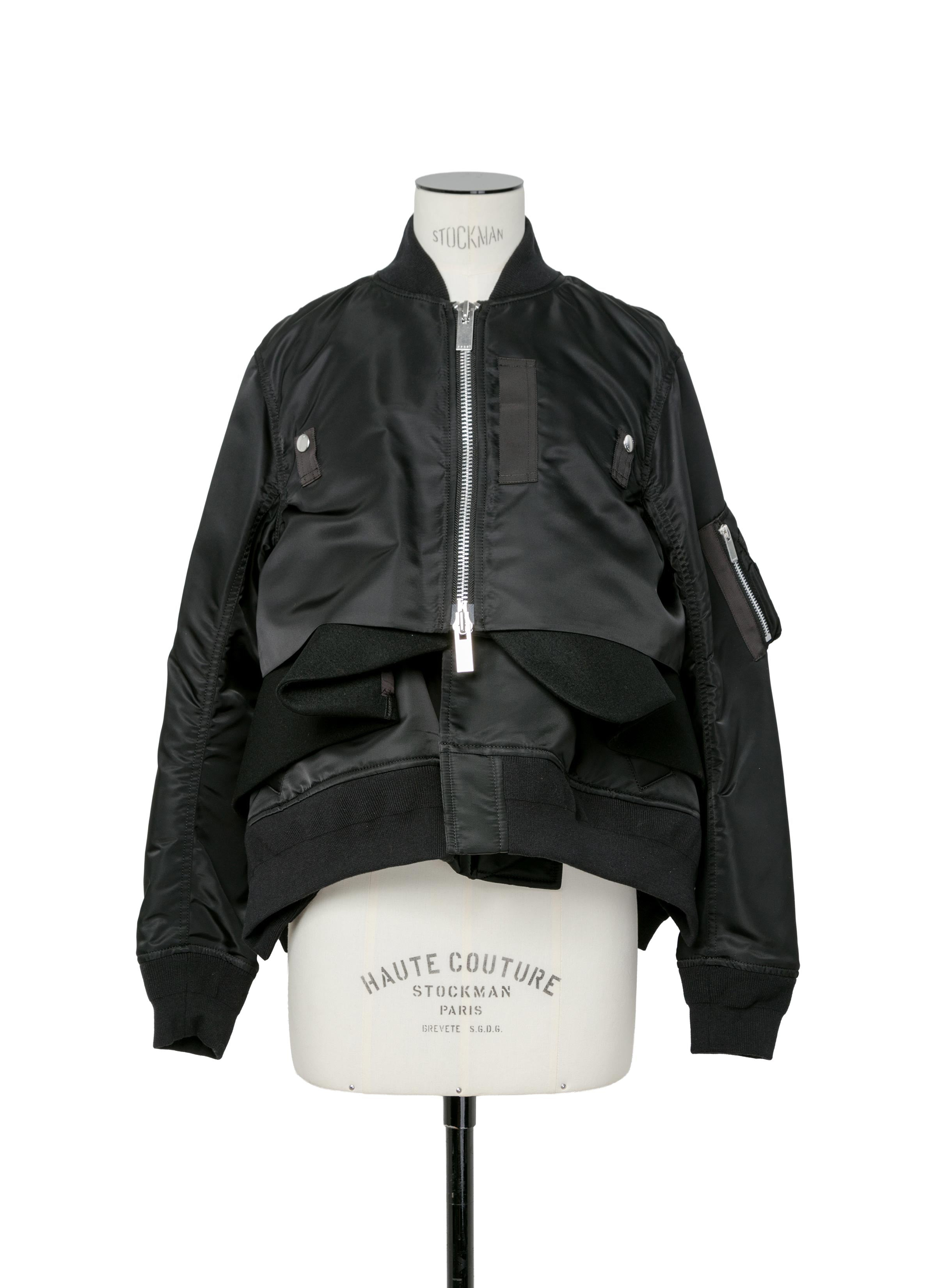 Nylon Twill x Wool Melton Blouson - 2