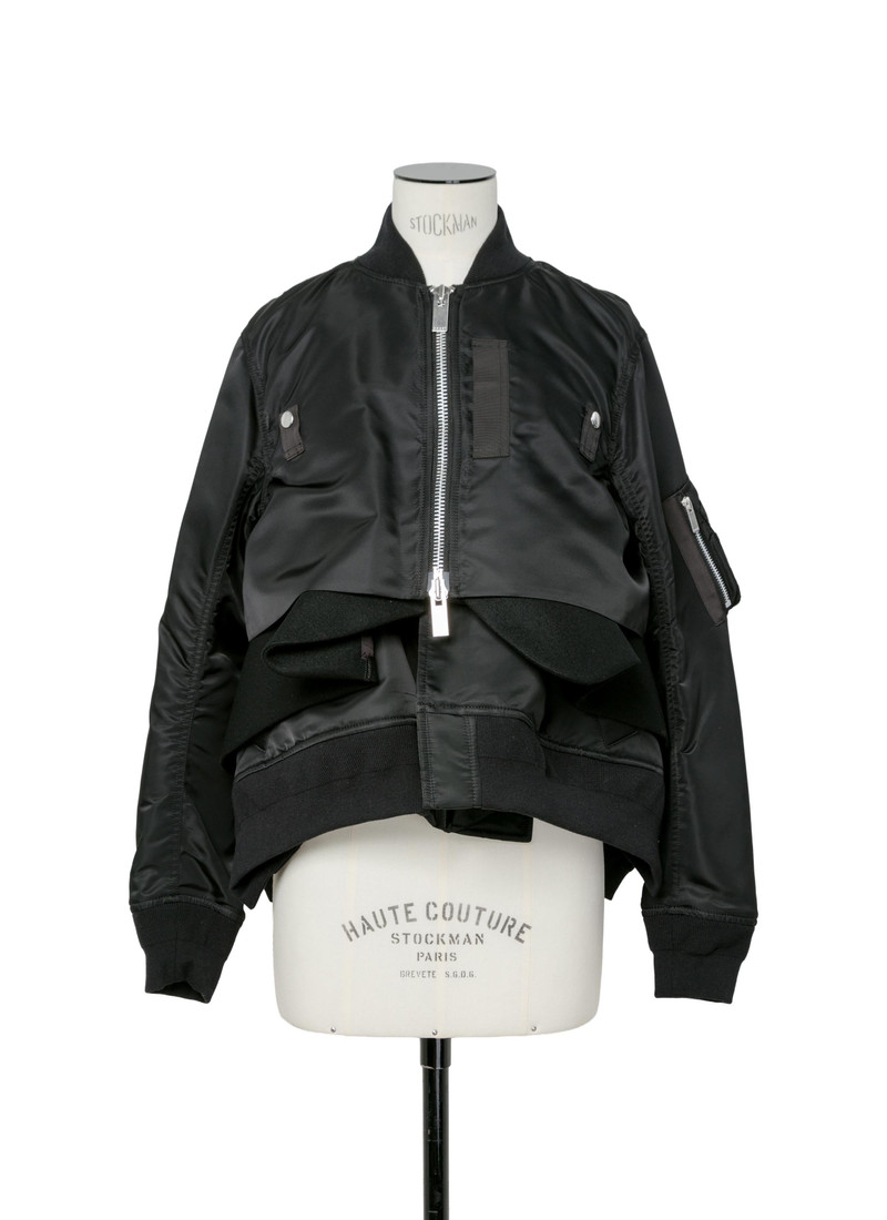 sacai Nylon Twill x Wool Melton Blouson outlook