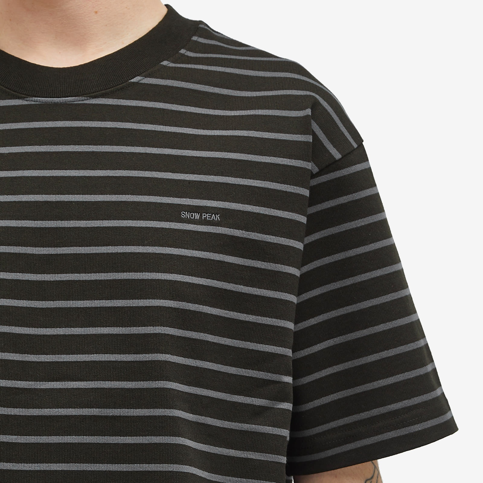 Snow Peak Border Pocket Heavyweight T-Shirt - 5