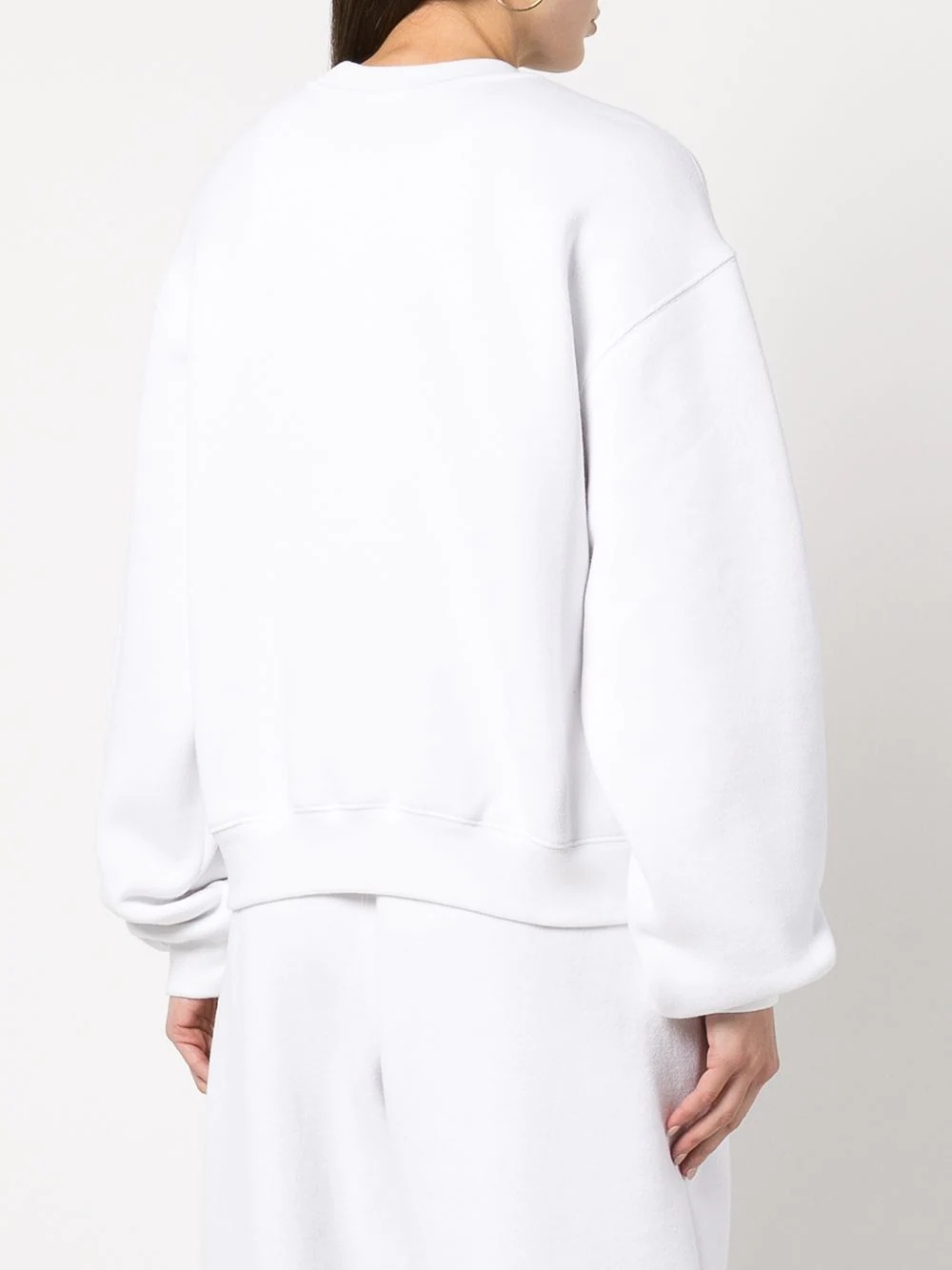 logo-print cotton sweatshirt - 4