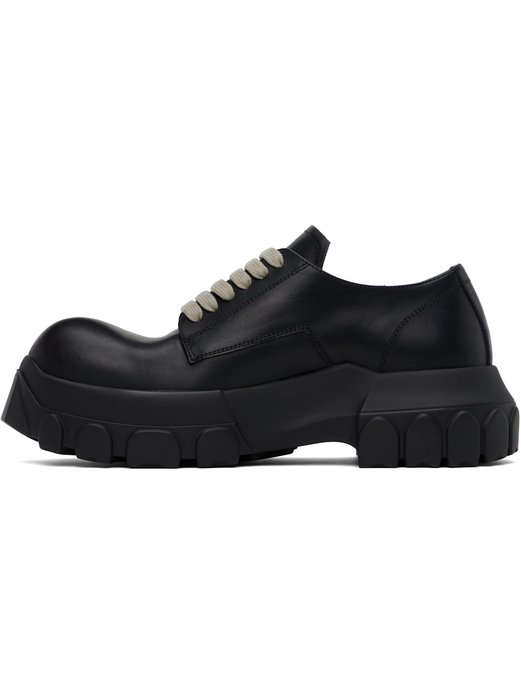 Black Hollywood Lace-Up Bozo Tractor Derbys - 3