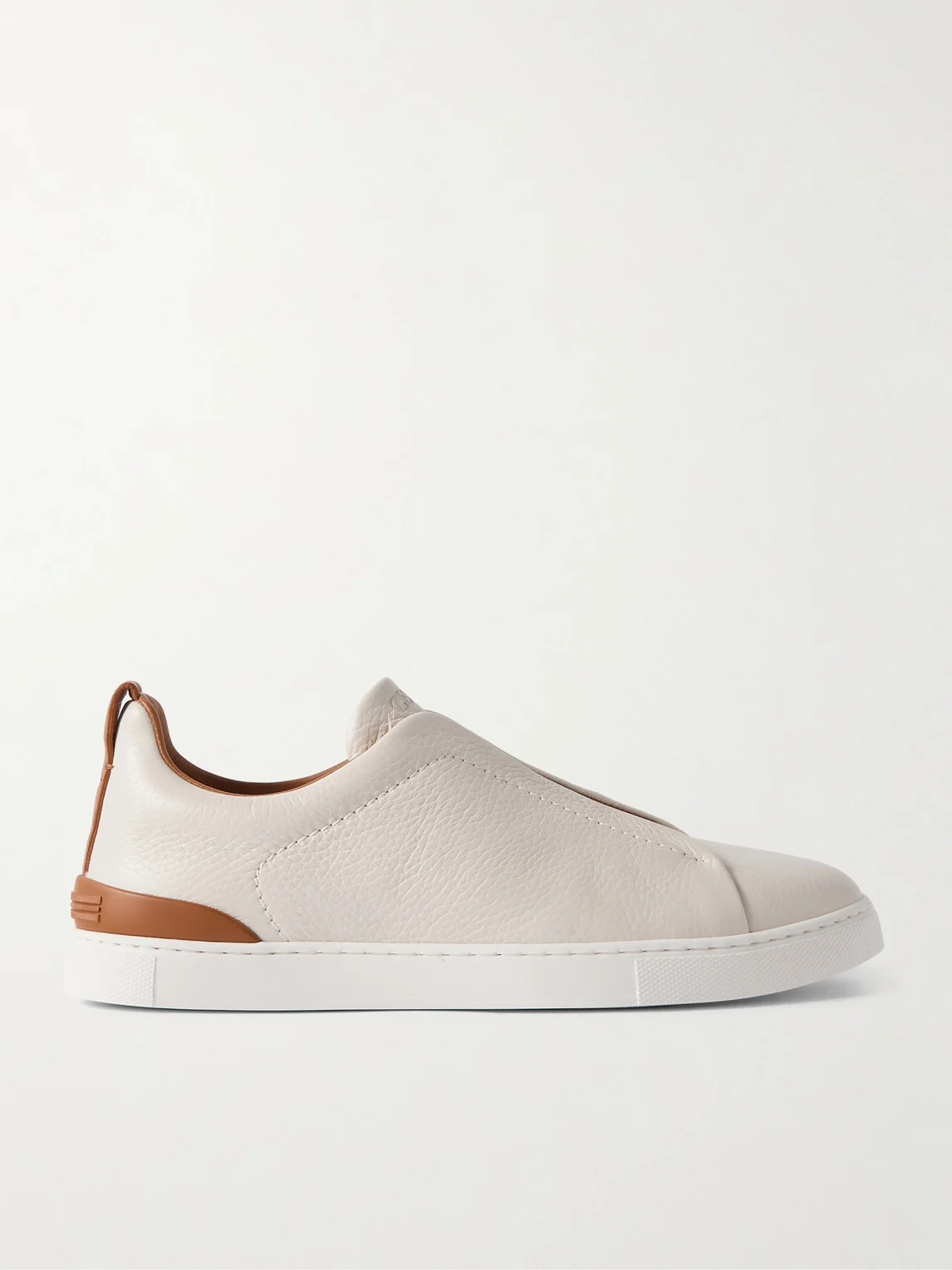 Triple Stitch™ Full-Grain Deerskin Slip-On Sneakers - 1