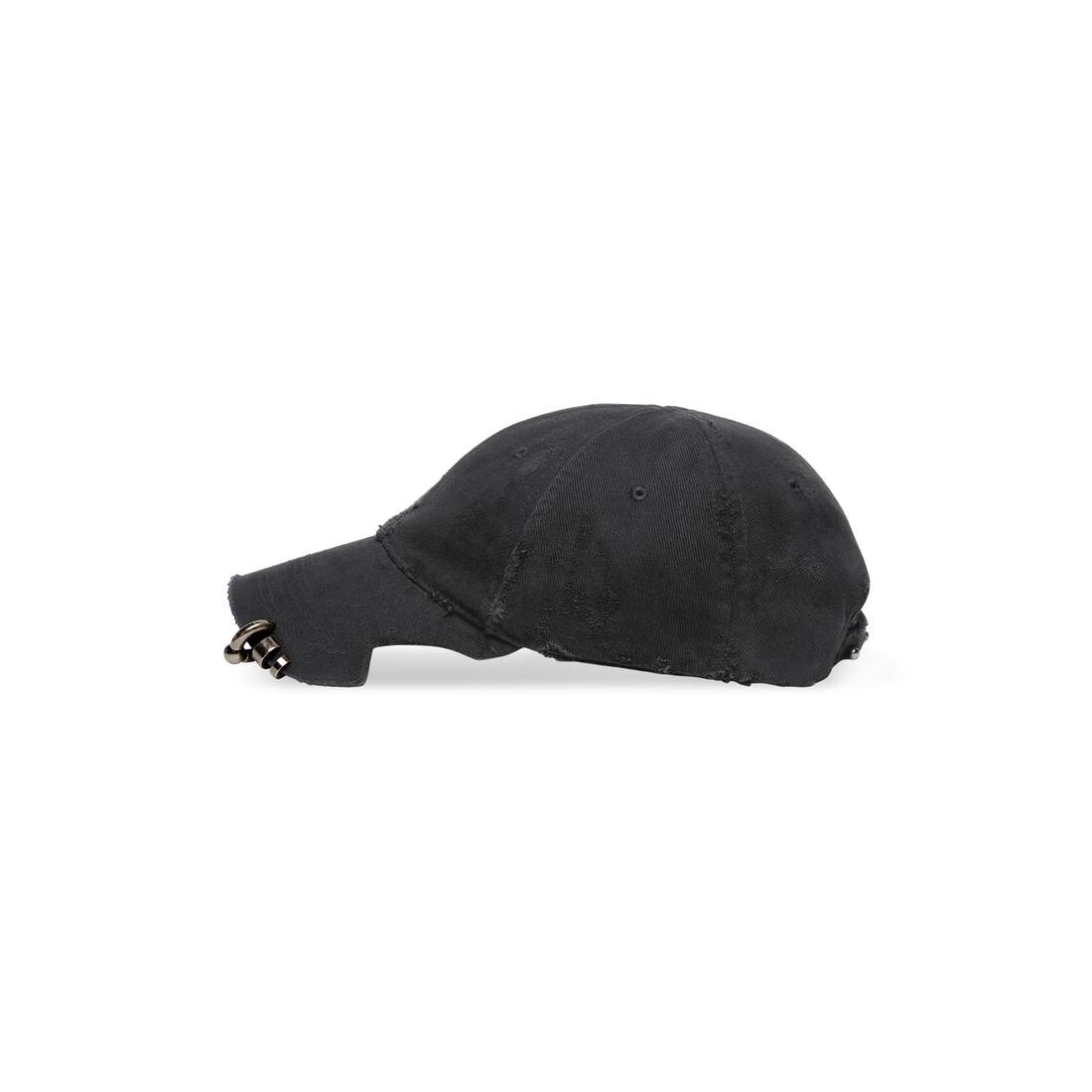 Heavy Piercing Cap in Black Faded - 4