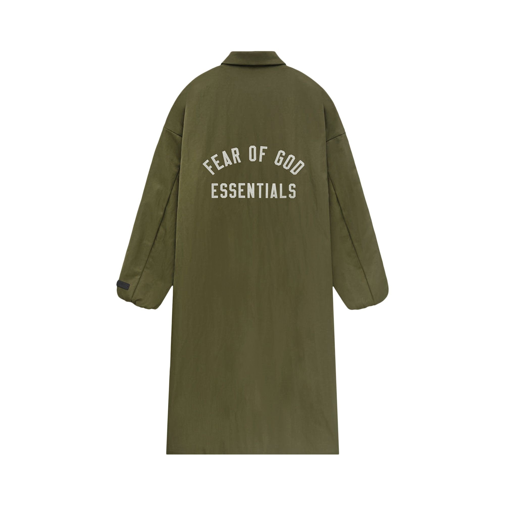 Fear of God Essentials Textured Nylon Trench 'Military' - 2