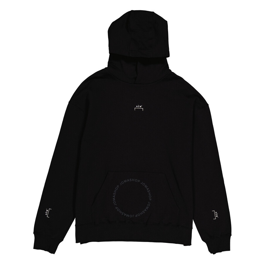 A Cold Wall Black Essential Logo Print Hoodie - 1