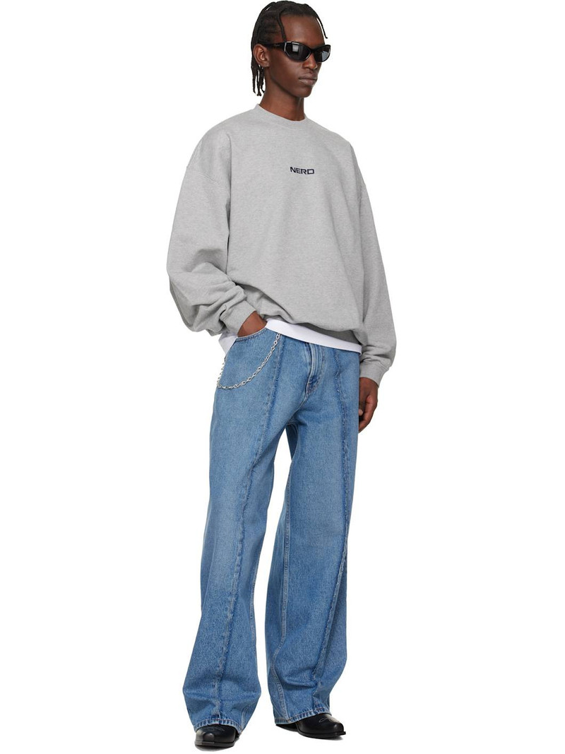 VETEMENTS Gray 'NERD' Sweatshirt outlook