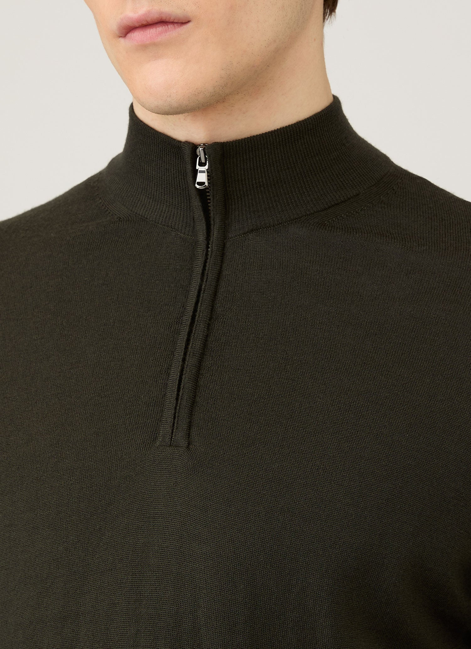 Extra‑Fine Merino Zip Neck - 6
