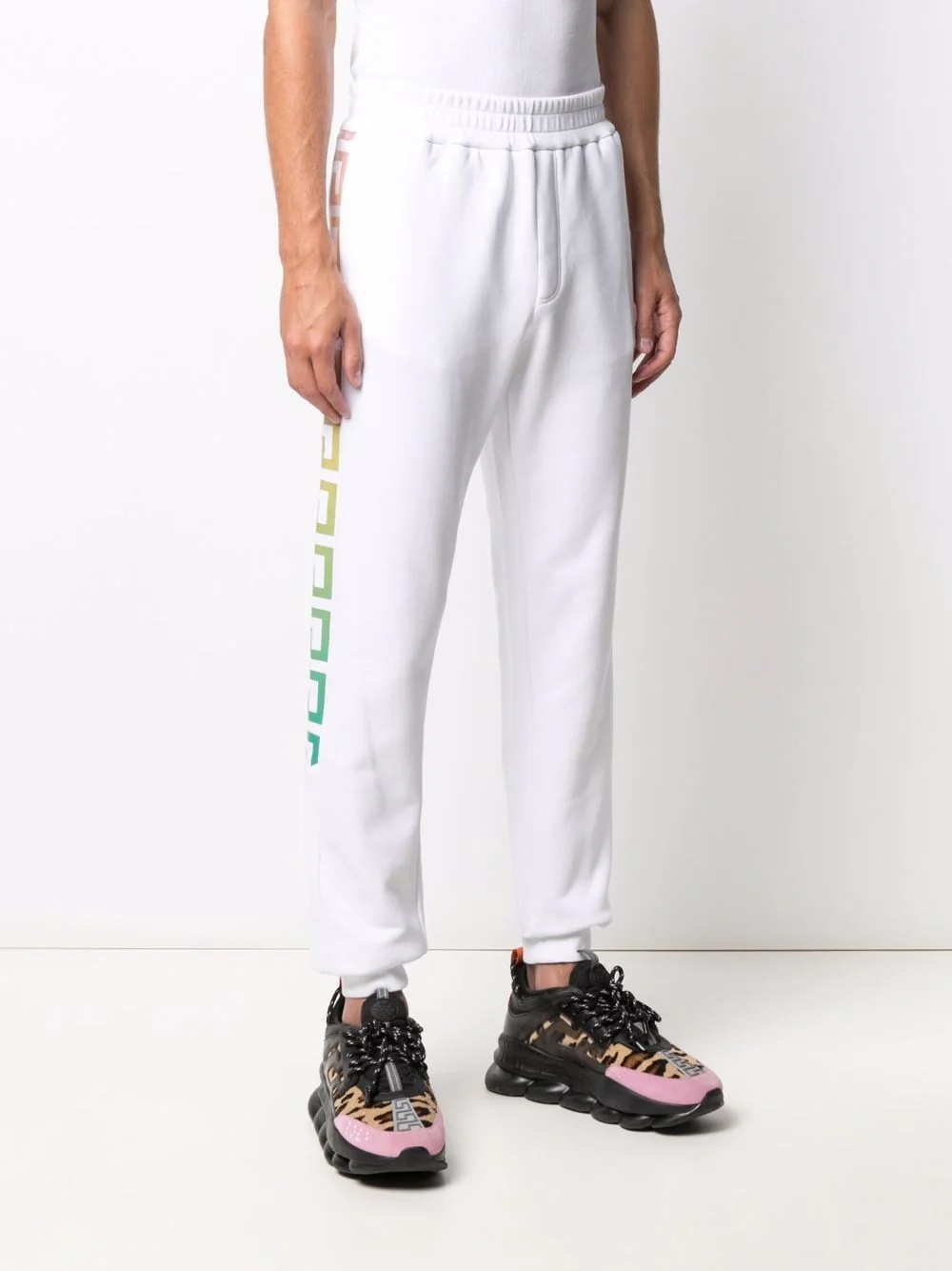 Greca-trim sweatpants - 3